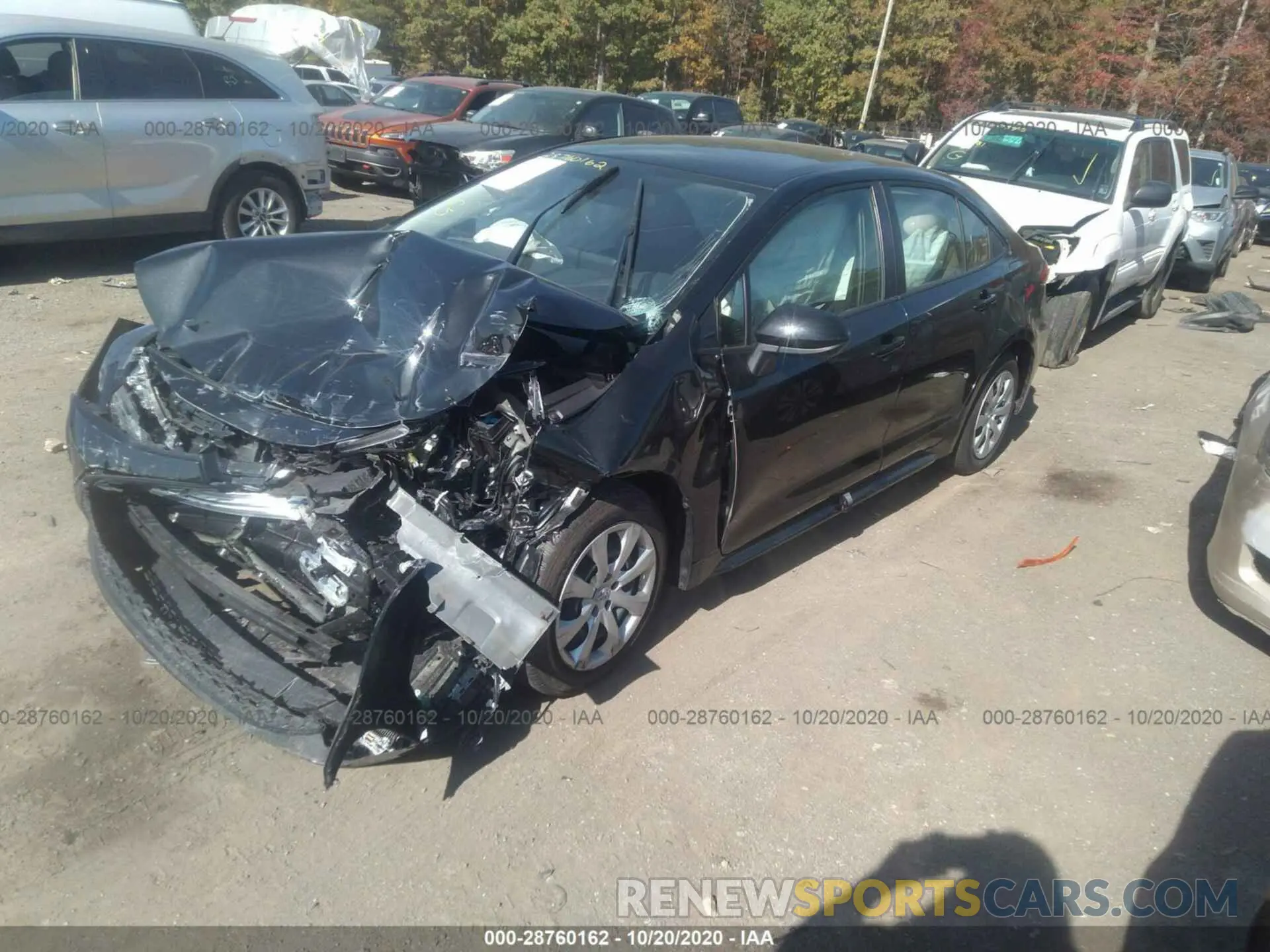 2 fotografías del automóvil dañado JTDEPRAEXLJ102209 TOYOTA COROLLA 2020