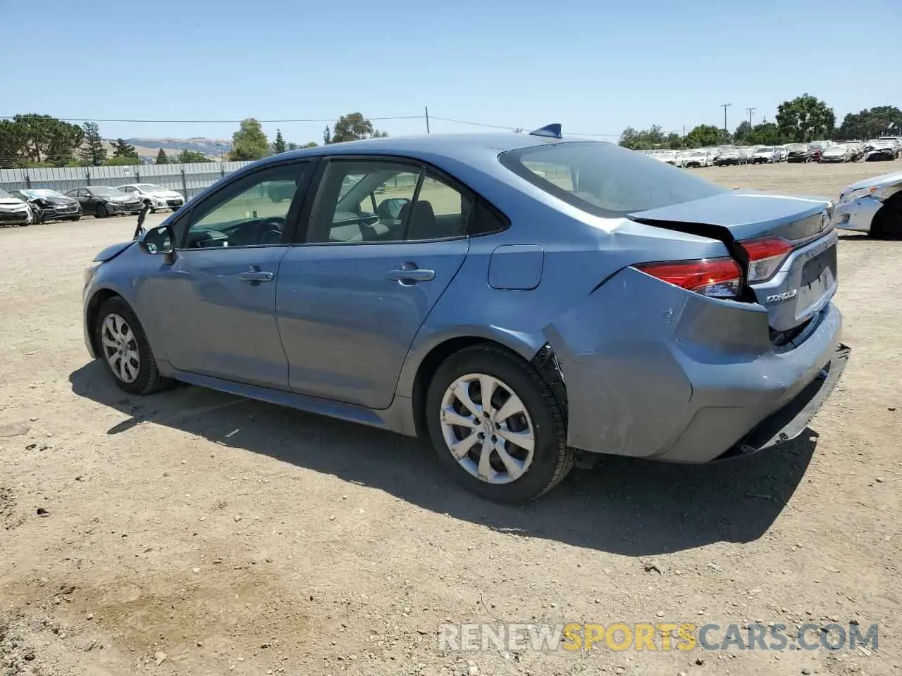 2 fotografías del automóvil dañado JTDEPRAEXLJ103313 TOYOTA COROLLA 2020