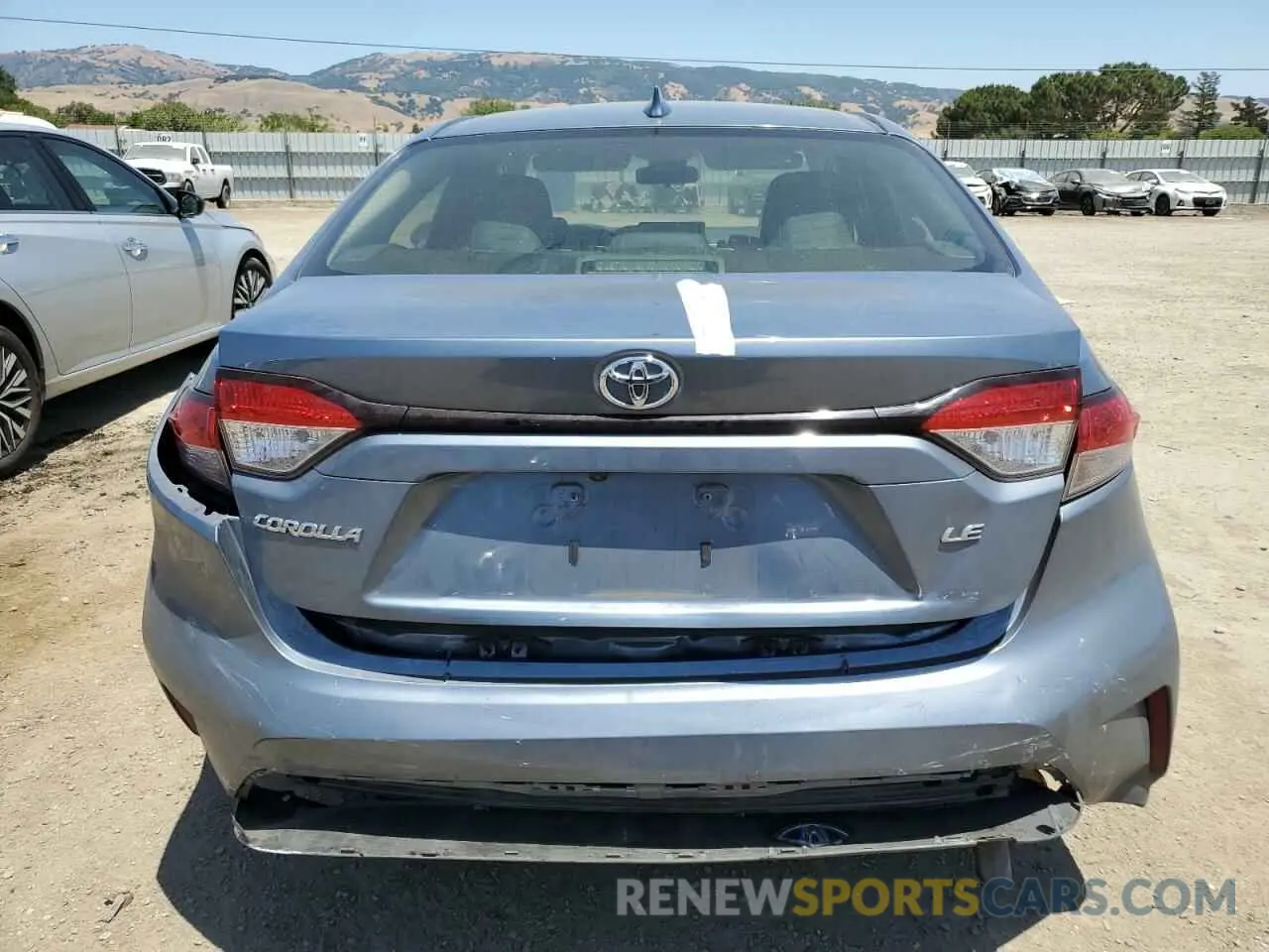 6 fotografías del automóvil dañado JTDEPRAEXLJ103313 TOYOTA COROLLA 2020