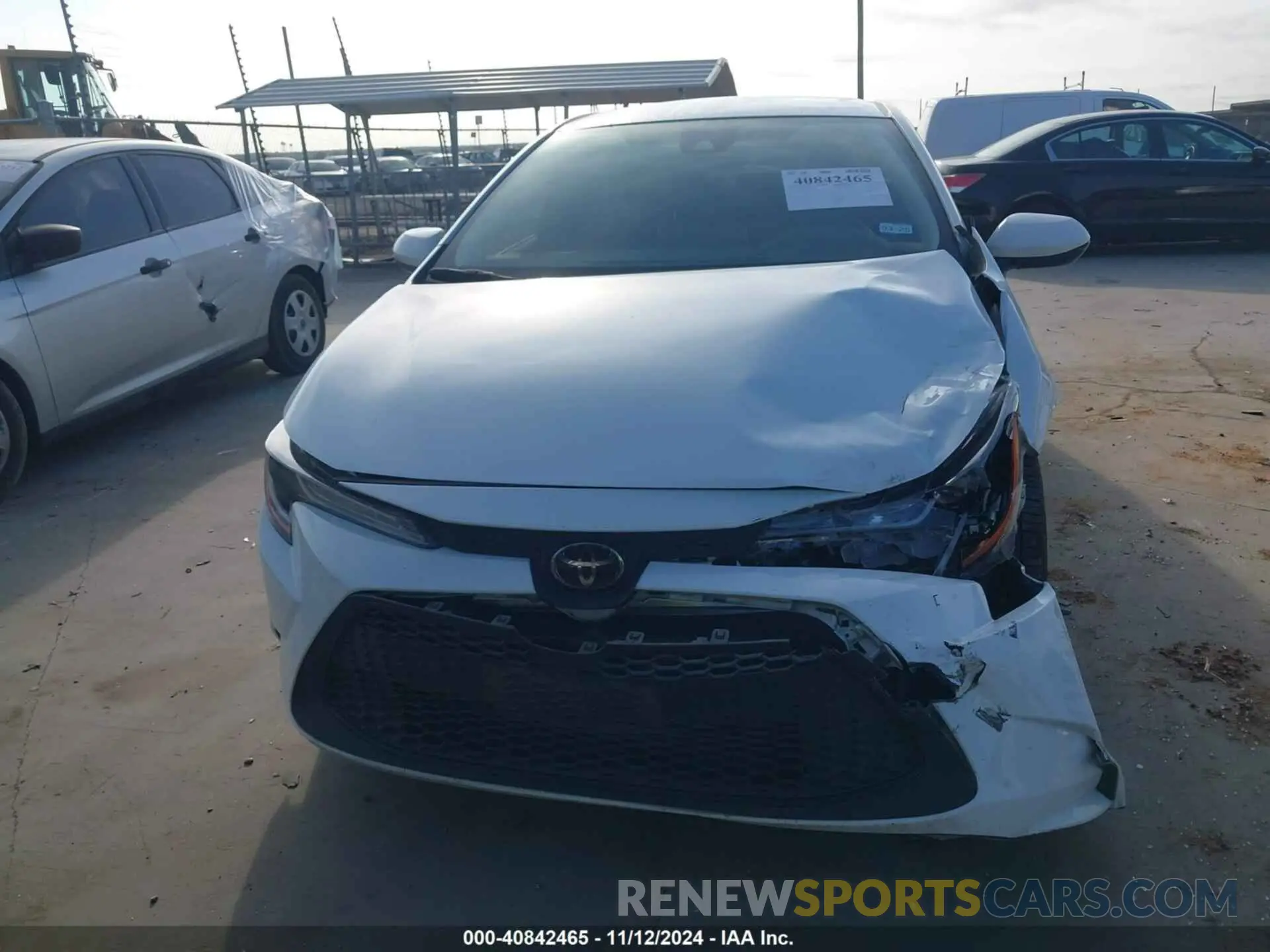 12 fotografías del automóvil dañado JTDEPRAEXLJ103330 TOYOTA COROLLA 2020