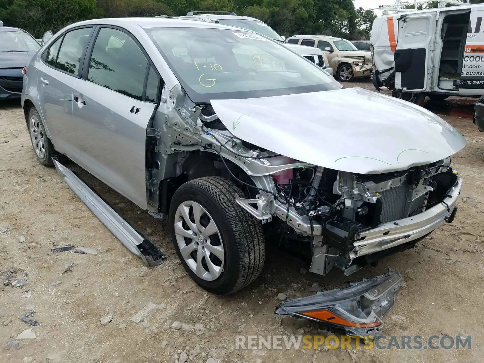 1 fotografías del automóvil dañado JTDEPRAEXLJ116028 TOYOTA COROLLA 2020
