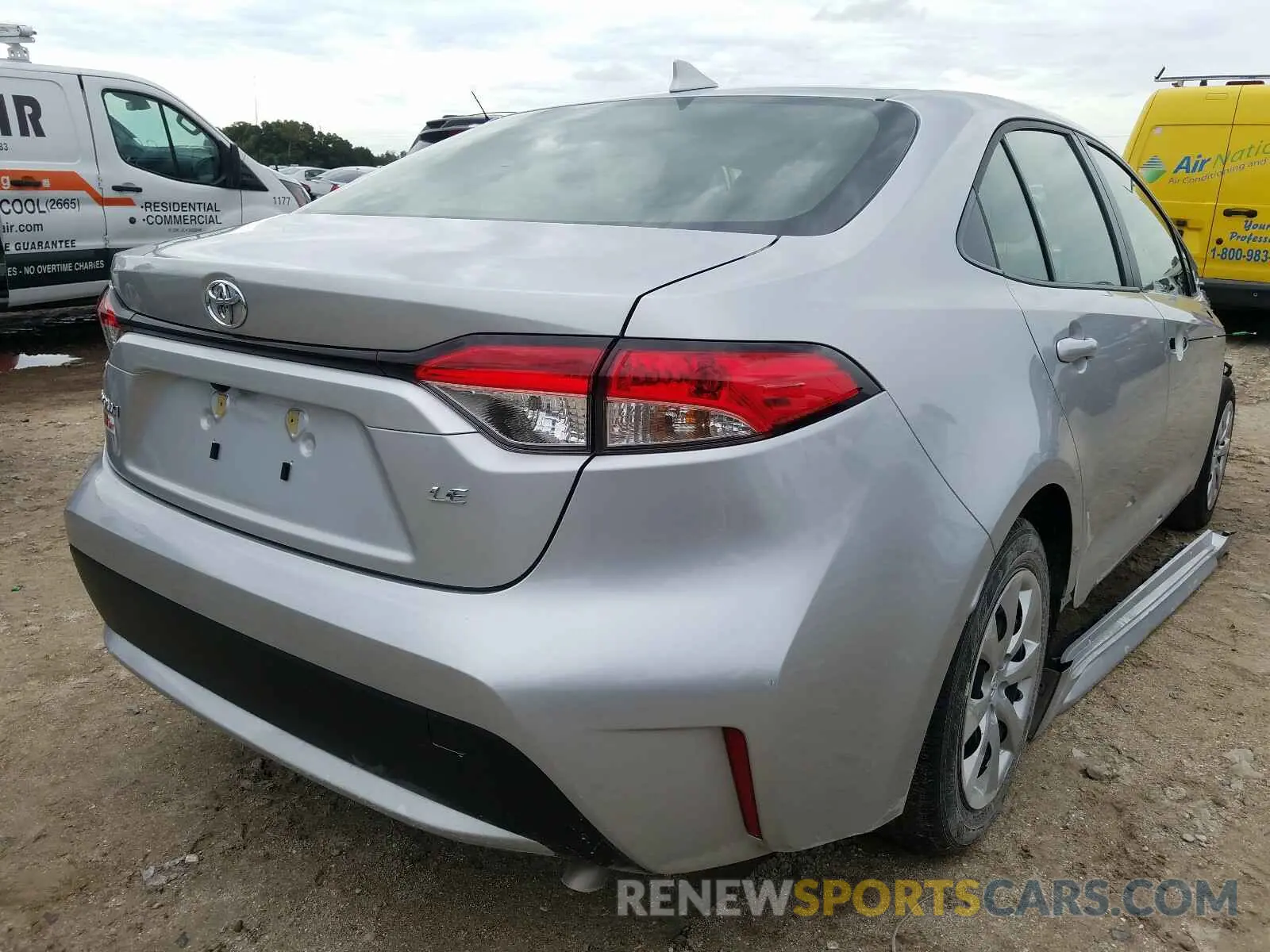 4 fotografías del automóvil dañado JTDEPRAEXLJ116028 TOYOTA COROLLA 2020