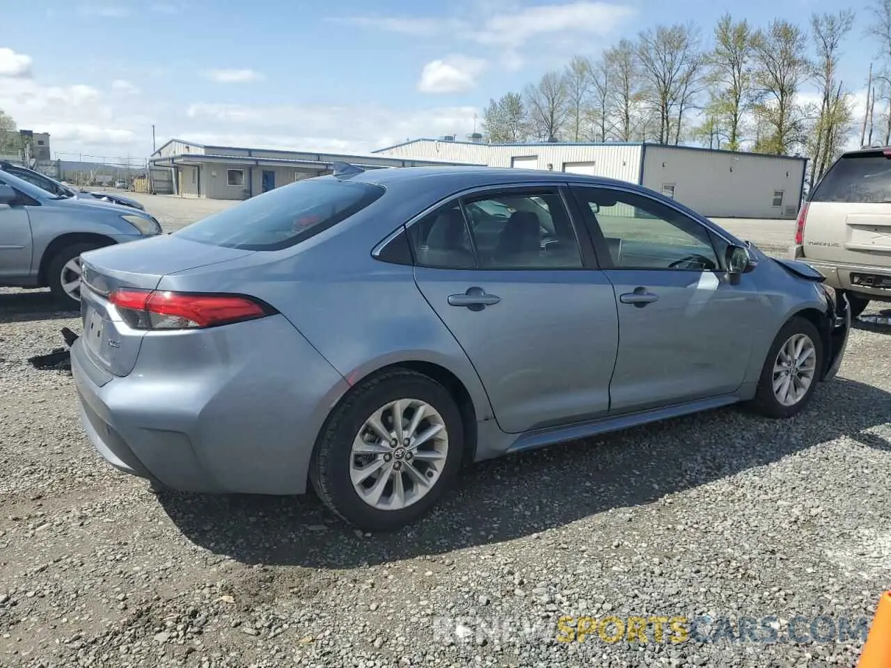 3 fotografías del automóvil dañado JTDFPRAE0LJ103096 TOYOTA COROLLA 2020