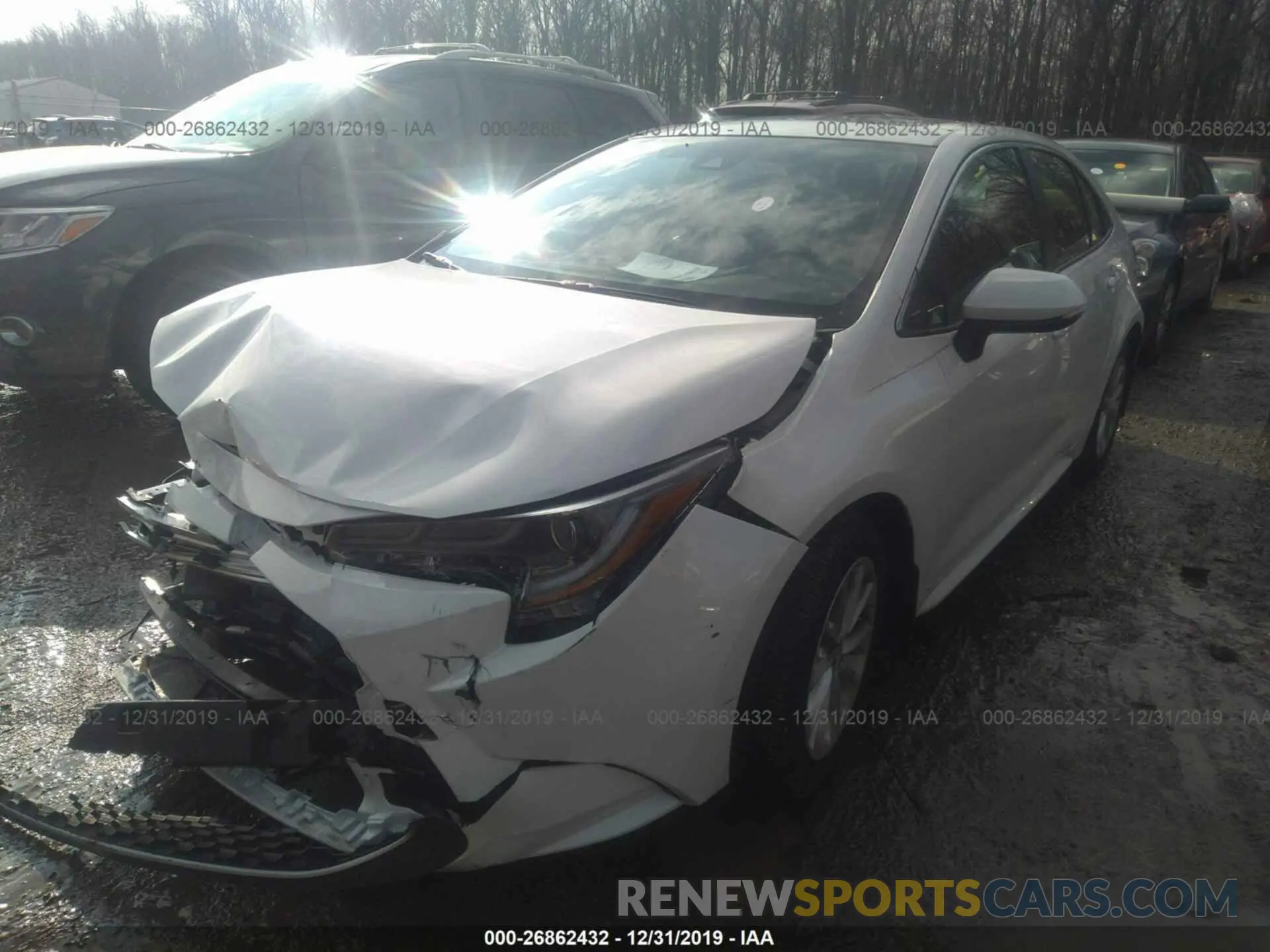 2 fotografías del automóvil dañado JTDFPRAE1LJ003900 TOYOTA COROLLA 2020