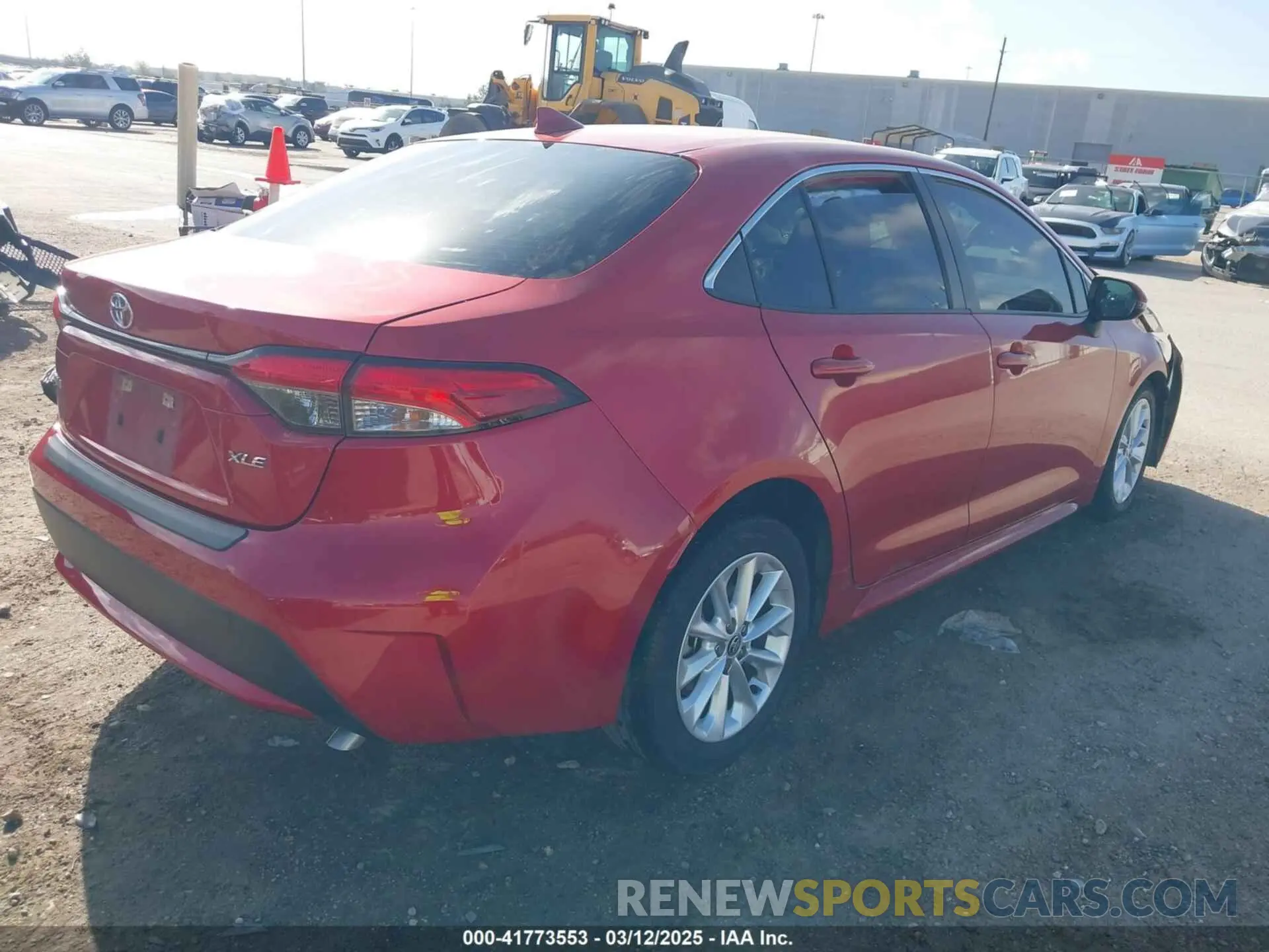 4 fotografías del automóvil dañado JTDFPRAE1LJ005758 TOYOTA COROLLA 2020