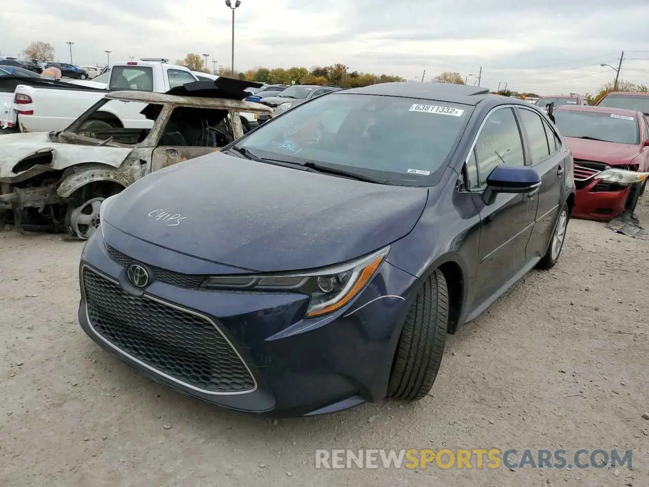 2 fotografías del automóvil dañado JTDFPRAE3LJ082776 TOYOTA COROLLA 2020