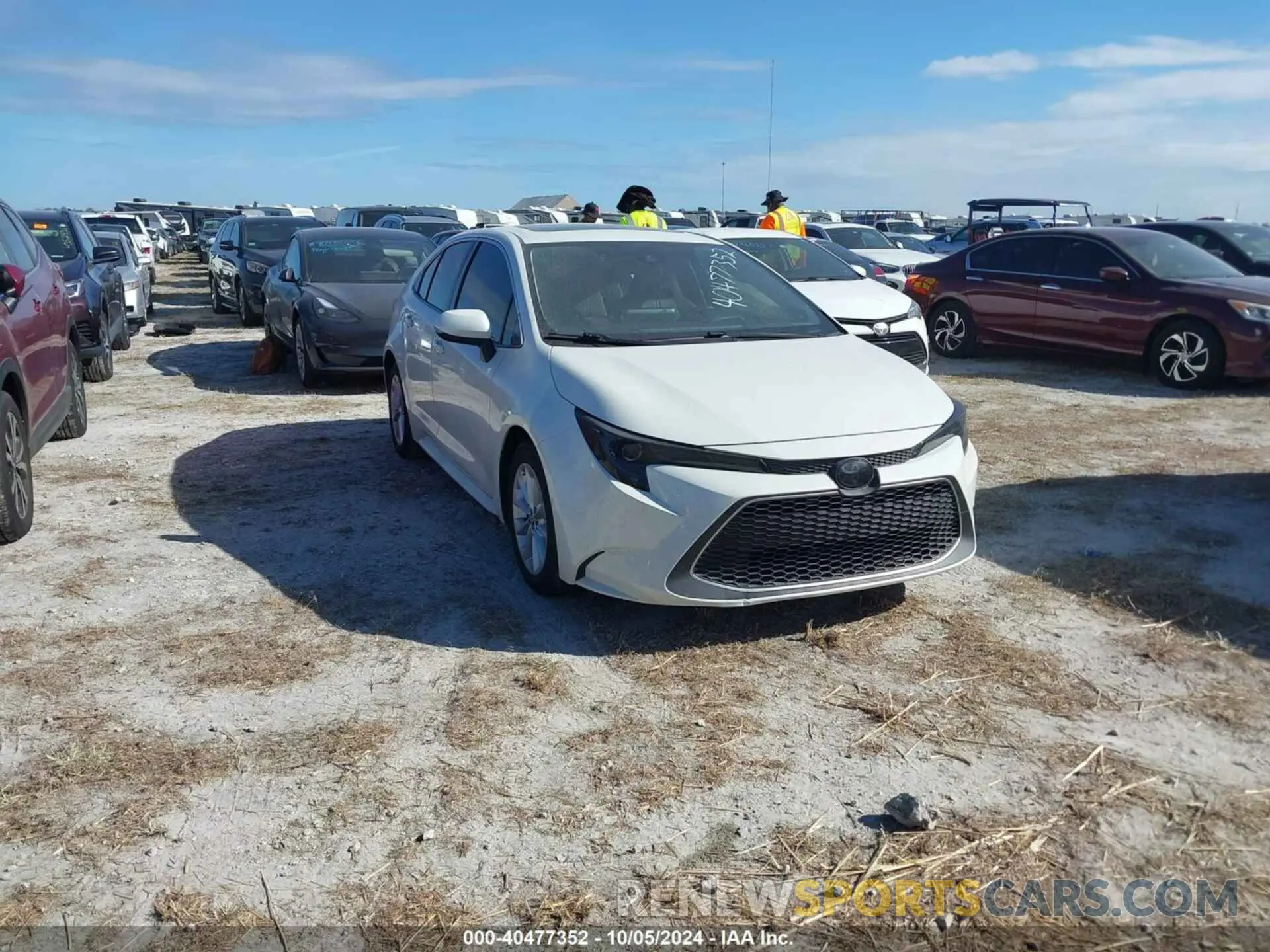 1 fotografías del automóvil dañado JTDFPRAE8LJ030253 TOYOTA COROLLA 2020
