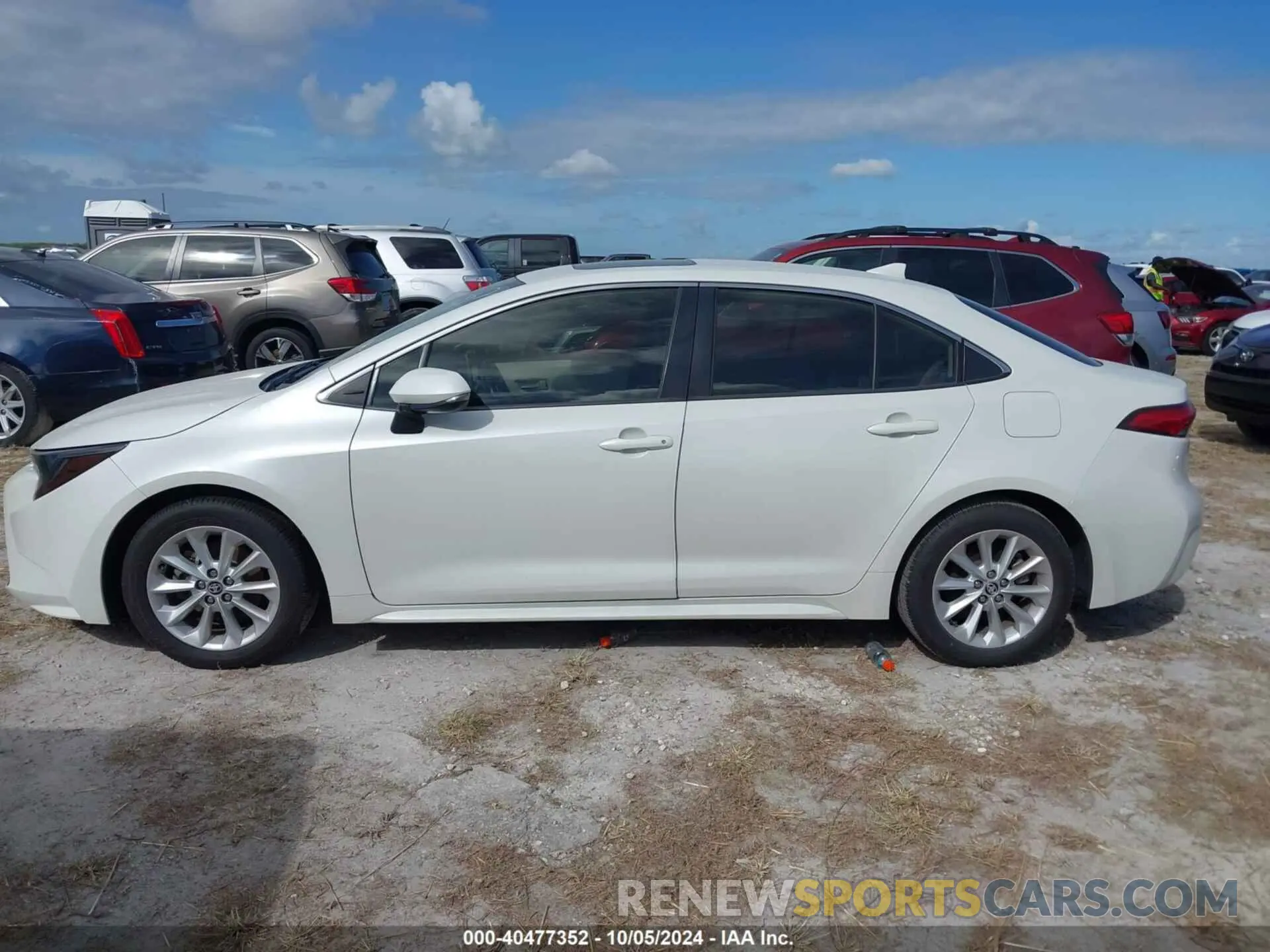 14 fotografías del automóvil dañado JTDFPRAE8LJ030253 TOYOTA COROLLA 2020