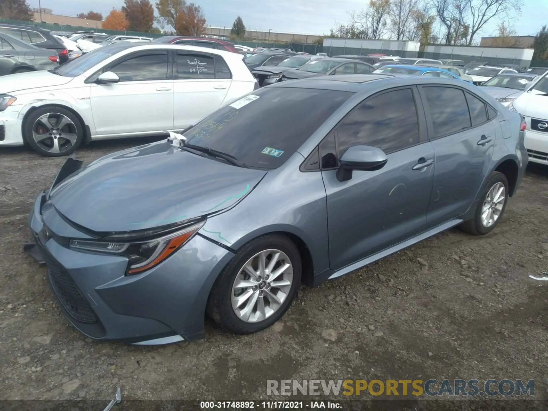 2 fotografías del automóvil dañado JTDHPRAE0LJ005212 TOYOTA COROLLA 2020