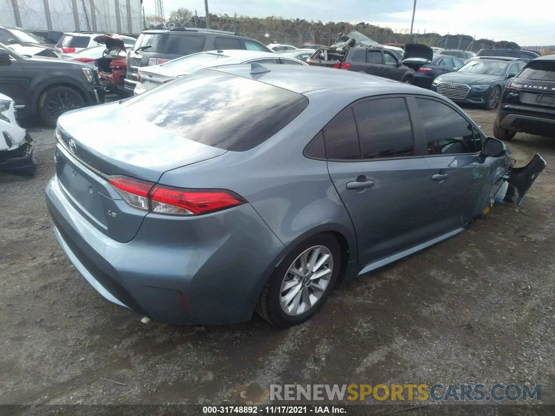 4 fotografías del automóvil dañado JTDHPRAE0LJ005212 TOYOTA COROLLA 2020