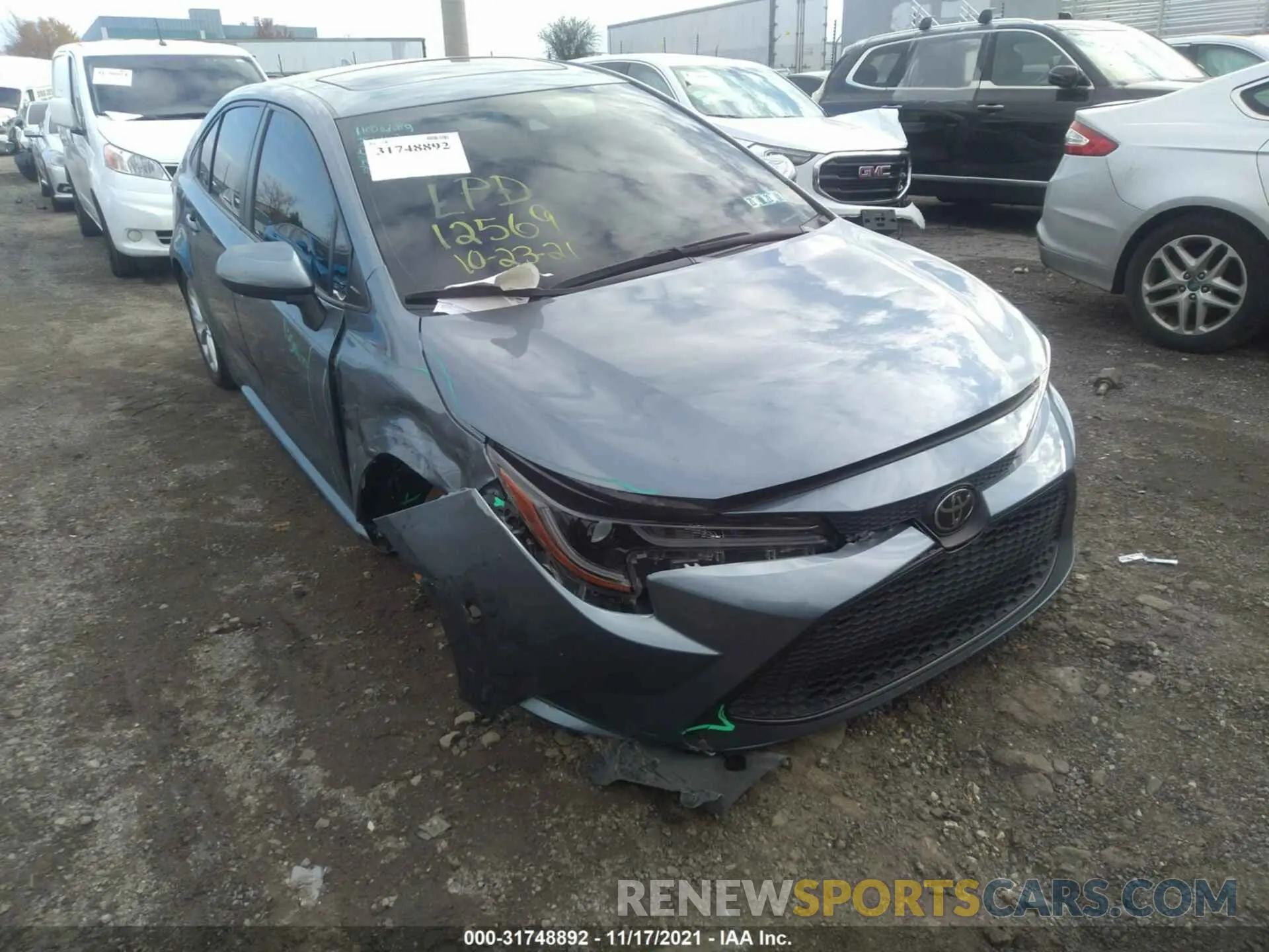 6 fotografías del automóvil dañado JTDHPRAE0LJ005212 TOYOTA COROLLA 2020