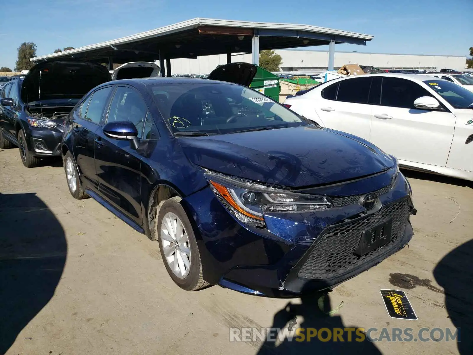 1 fotografías del automóvil dañado JTDHPRAE0LJ026657 TOYOTA COROLLA 2020