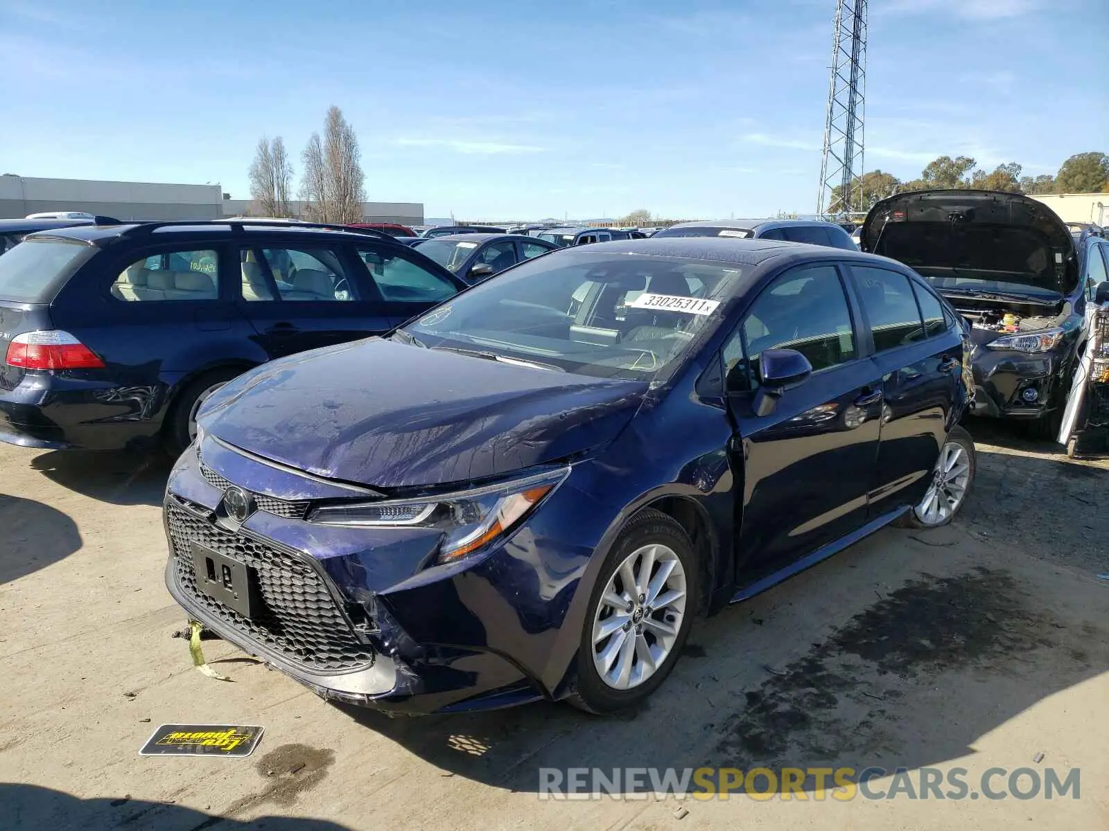 2 fotografías del automóvil dañado JTDHPRAE0LJ026657 TOYOTA COROLLA 2020