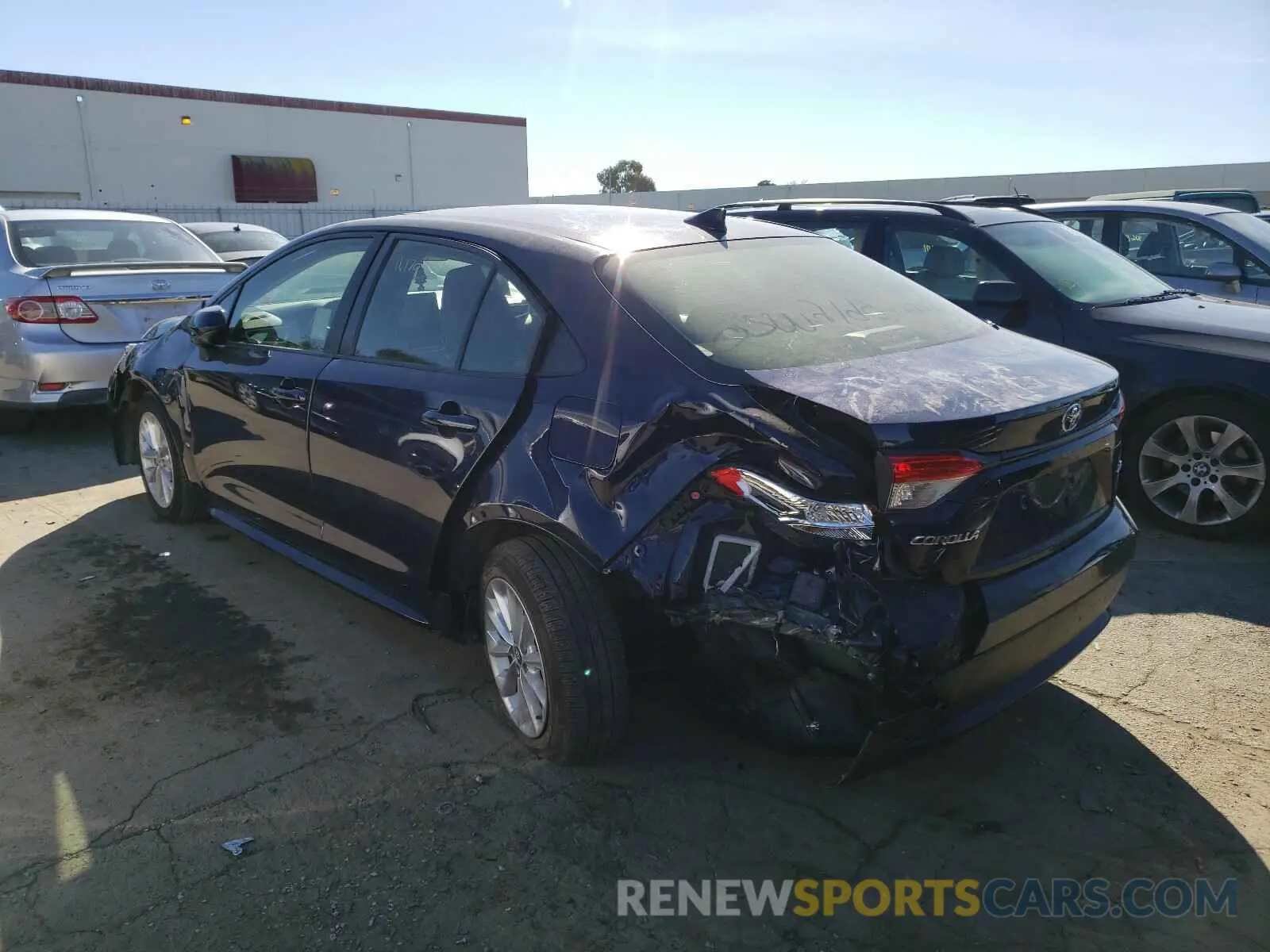 3 fotografías del automóvil dañado JTDHPRAE0LJ026657 TOYOTA COROLLA 2020