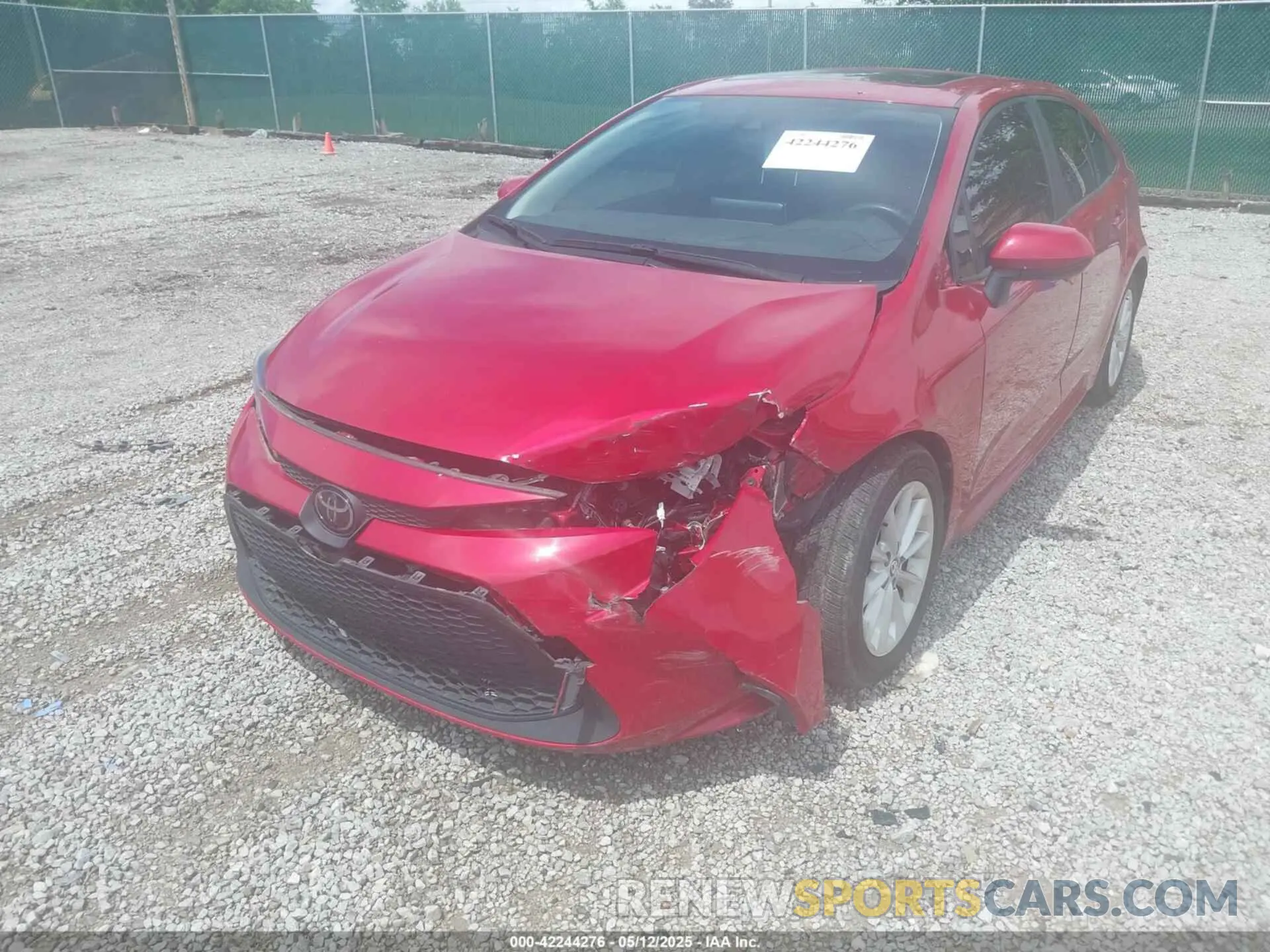 6 fotografías del automóvil dañado JTDHPRAE0LJ033320 TOYOTA COROLLA 2020