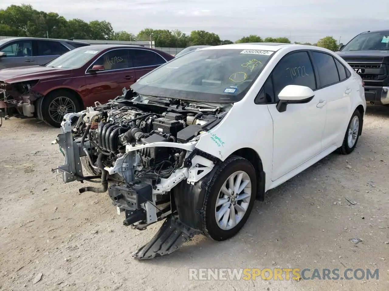 2 fotografías del automóvil dañado JTDHPRAE0LJ049307 TOYOTA COROLLA 2020