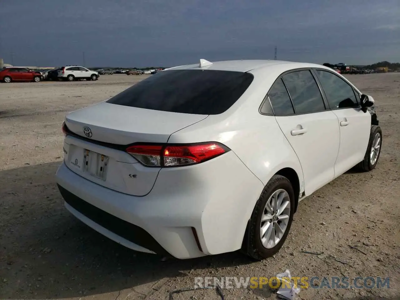 4 fotografías del automóvil dañado JTDHPRAE0LJ049307 TOYOTA COROLLA 2020