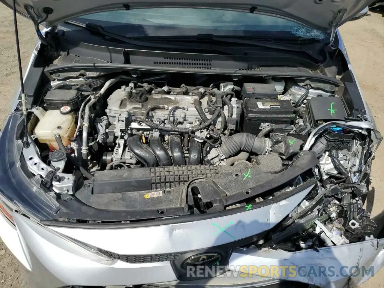 11 fotografías del automóvil dañado JTDHPRAE0LJ060386 TOYOTA COROLLA 2020