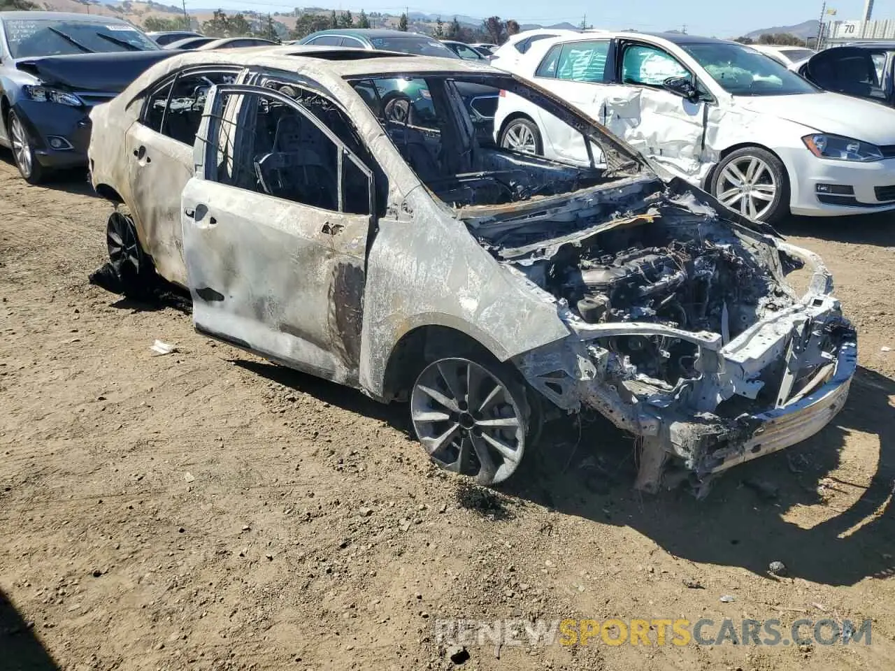 4 fotografías del automóvil dañado JTDHPRAE1LJ012590 TOYOTA COROLLA 2020