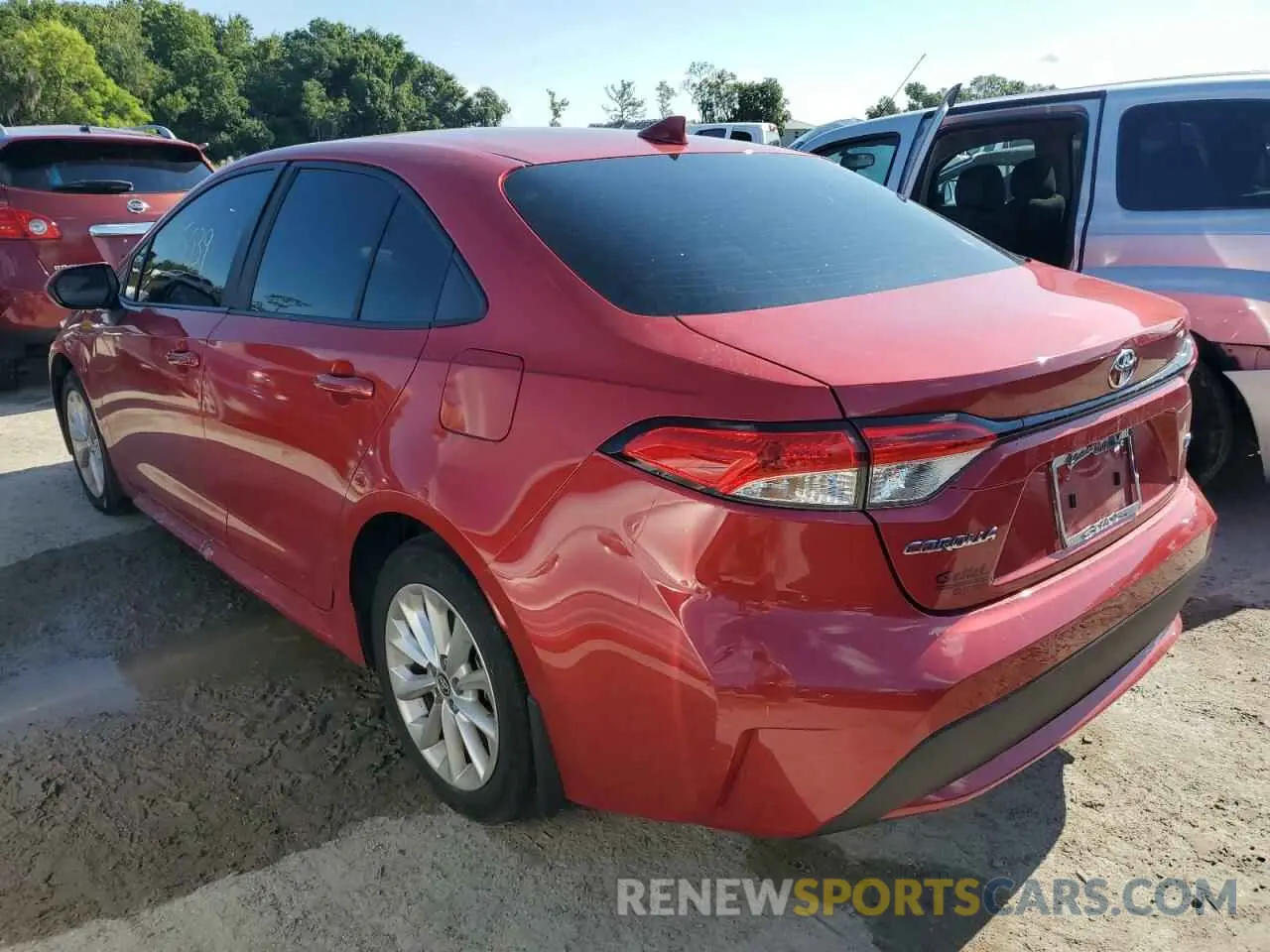 3 fotografías del automóvil dañado JTDHPRAE1LJ032967 TOYOTA COROLLA 2020