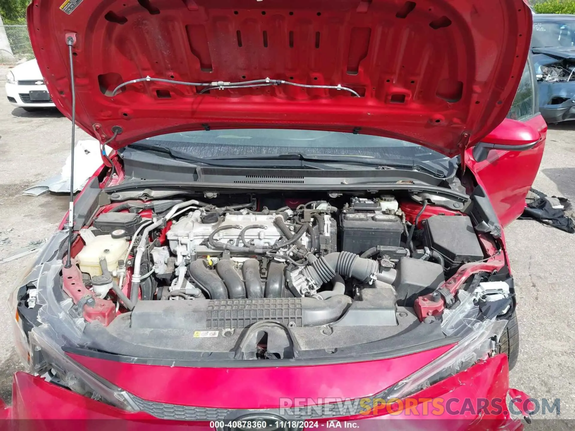 10 fotografías del automóvil dañado JTDHPRAE3LJ006984 TOYOTA COROLLA 2020
