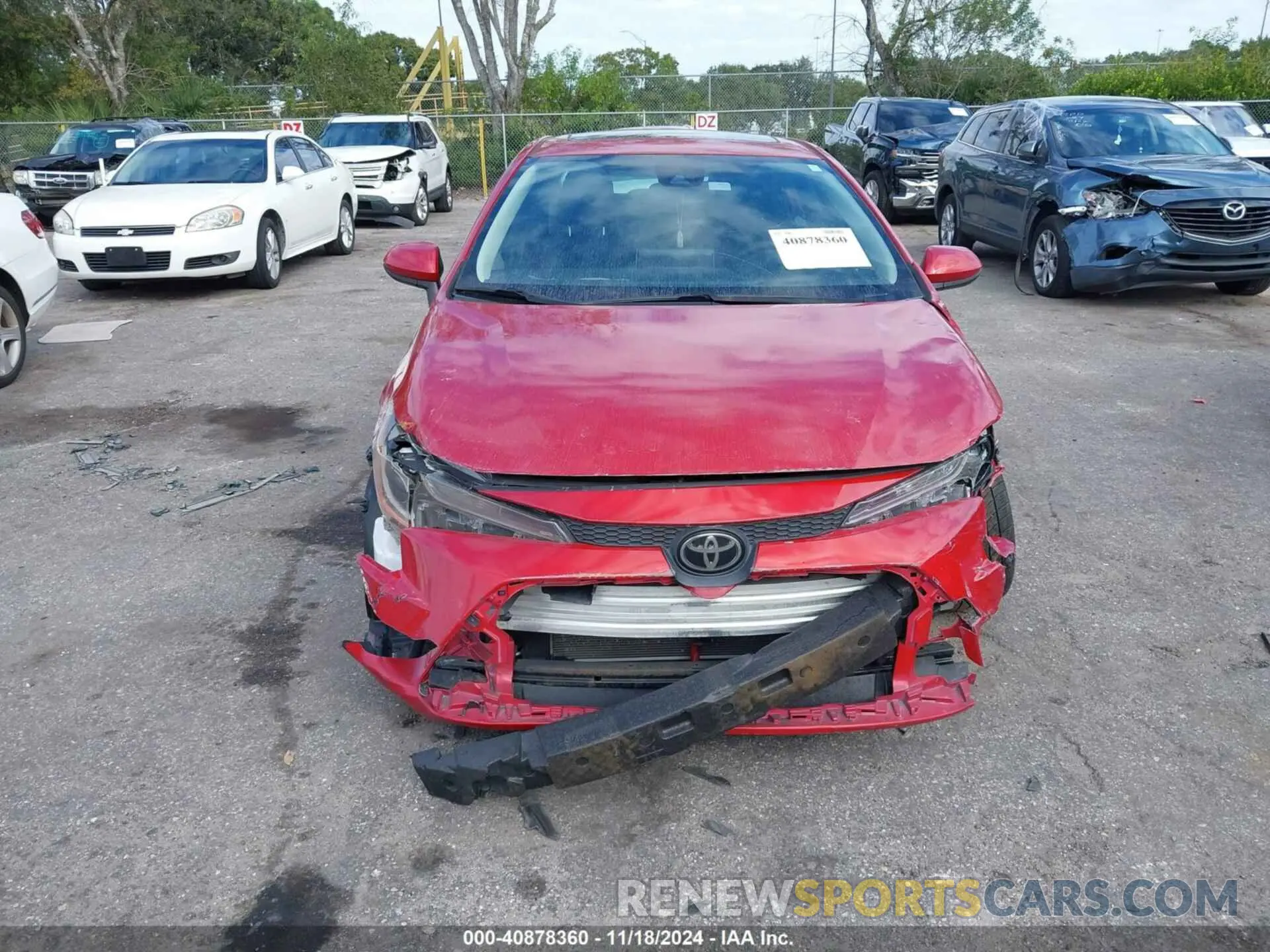 12 fotografías del automóvil dañado JTDHPRAE3LJ006984 TOYOTA COROLLA 2020