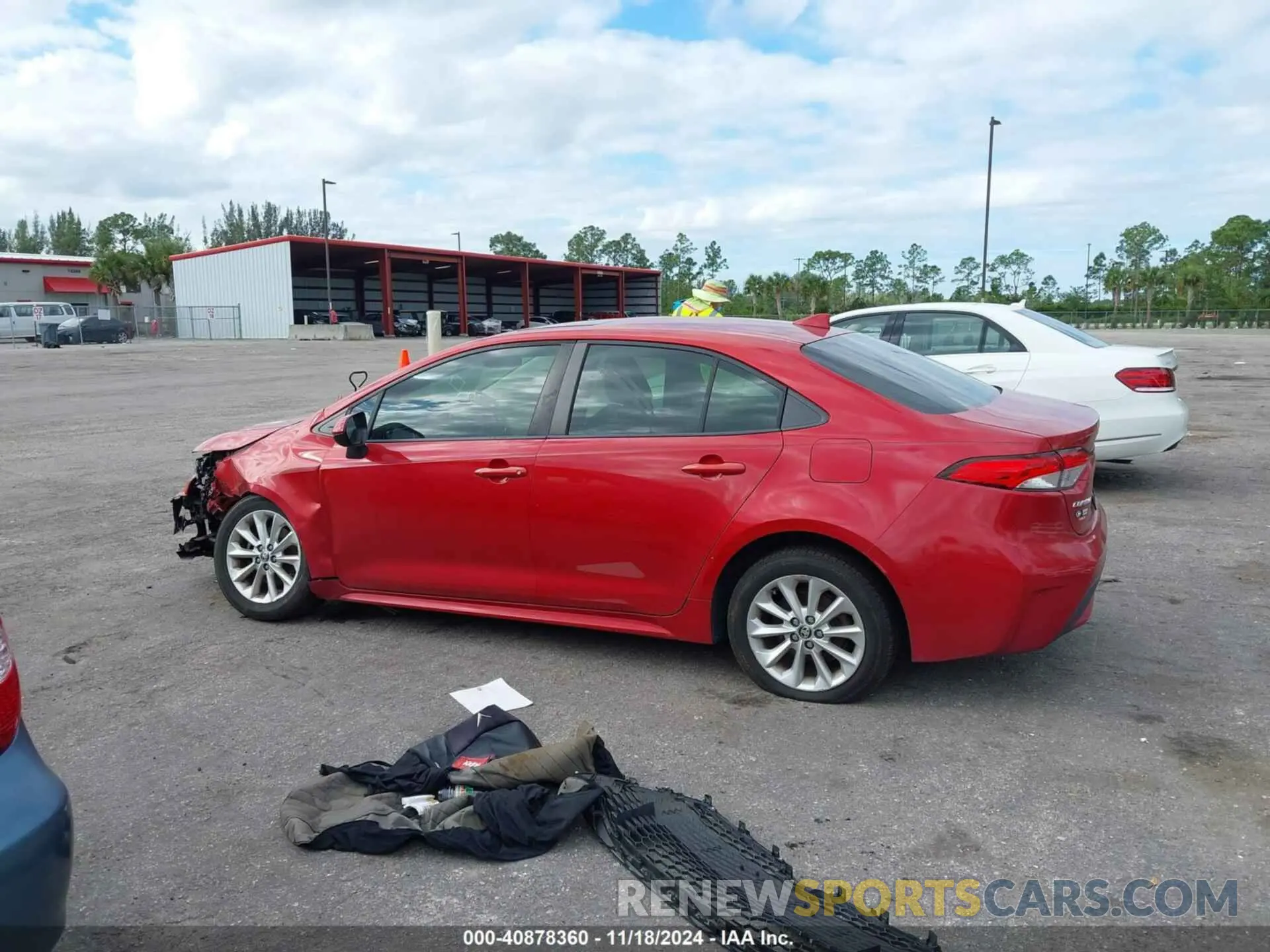 14 fotografías del automóvil dañado JTDHPRAE3LJ006984 TOYOTA COROLLA 2020