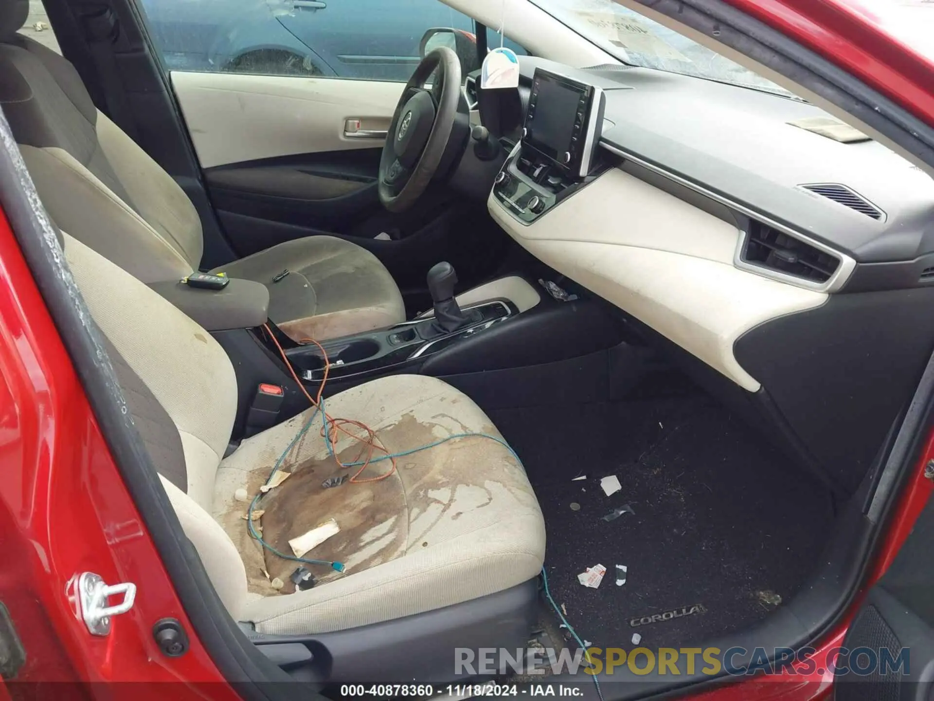 5 fotografías del automóvil dañado JTDHPRAE3LJ006984 TOYOTA COROLLA 2020