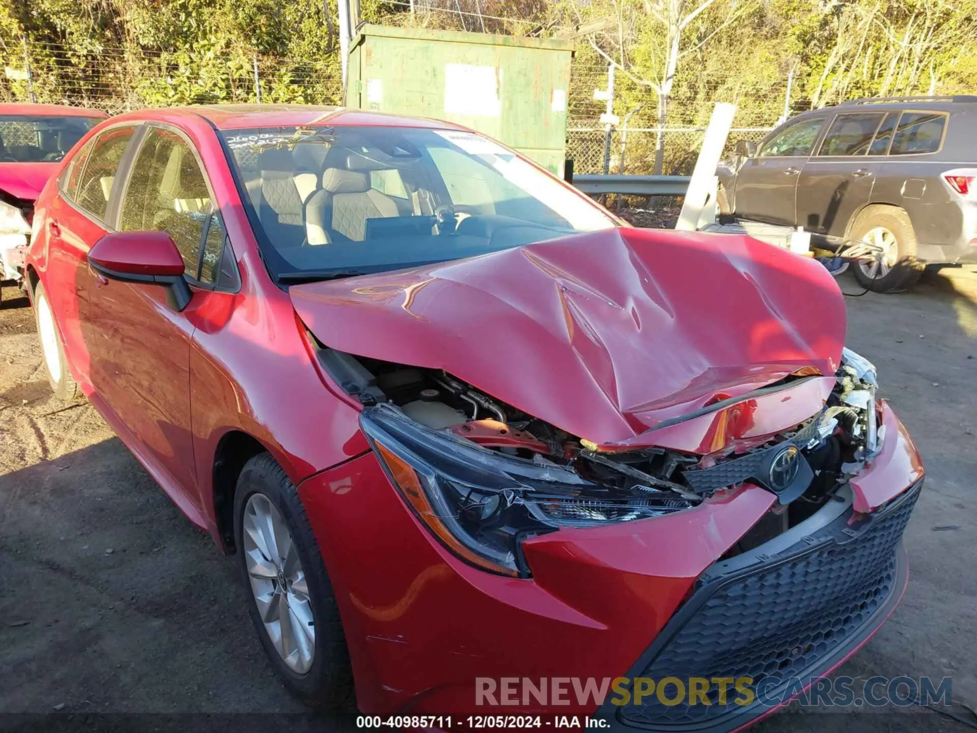 1 fotografías del automóvil dañado JTDHPRAE4LJ006847 TOYOTA COROLLA 2020