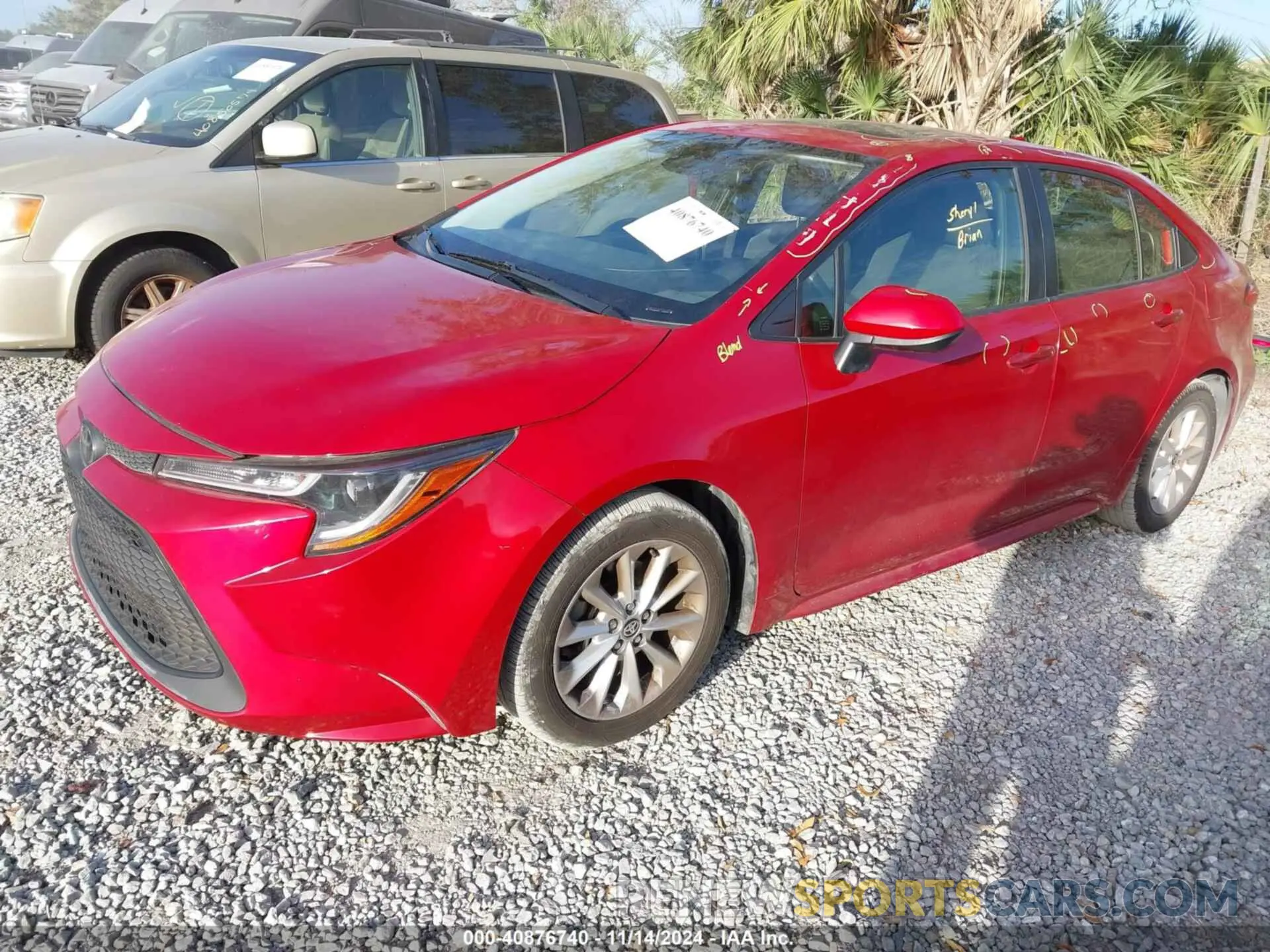 2 fotografías del automóvil dañado JTDHPRAE6LJ008826 TOYOTA COROLLA 2020