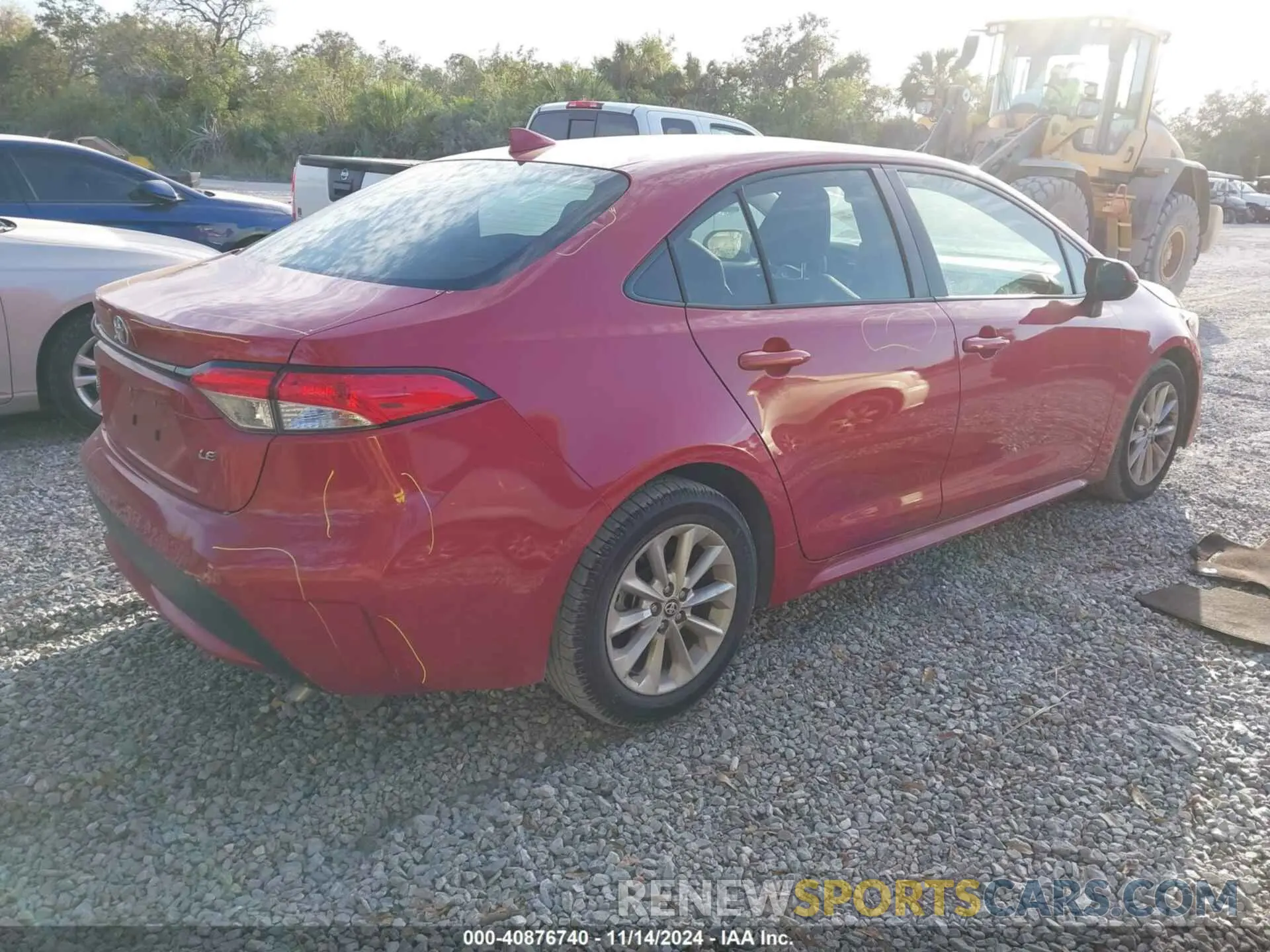 4 fotografías del automóvil dañado JTDHPRAE6LJ008826 TOYOTA COROLLA 2020