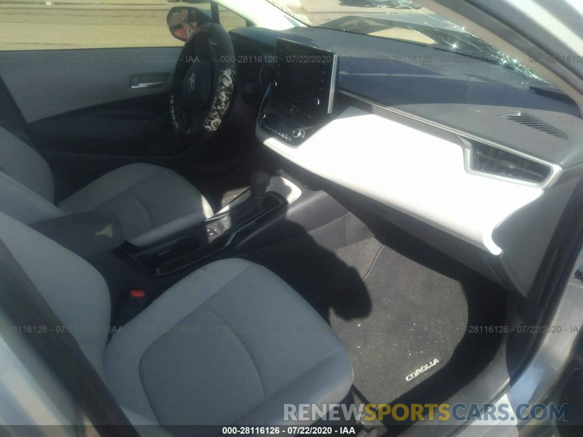5 fotografías del automóvil dañado JTDHPRAE8LJ033114 TOYOTA COROLLA 2020