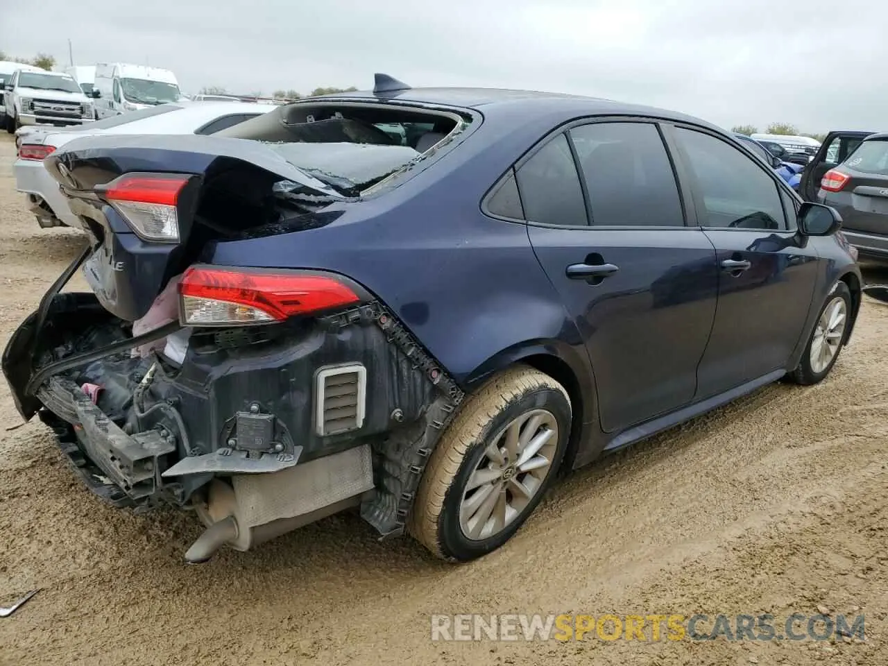 3 fotografías del automóvil dañado JTDHPRAE9LJ001319 TOYOTA COROLLA 2020