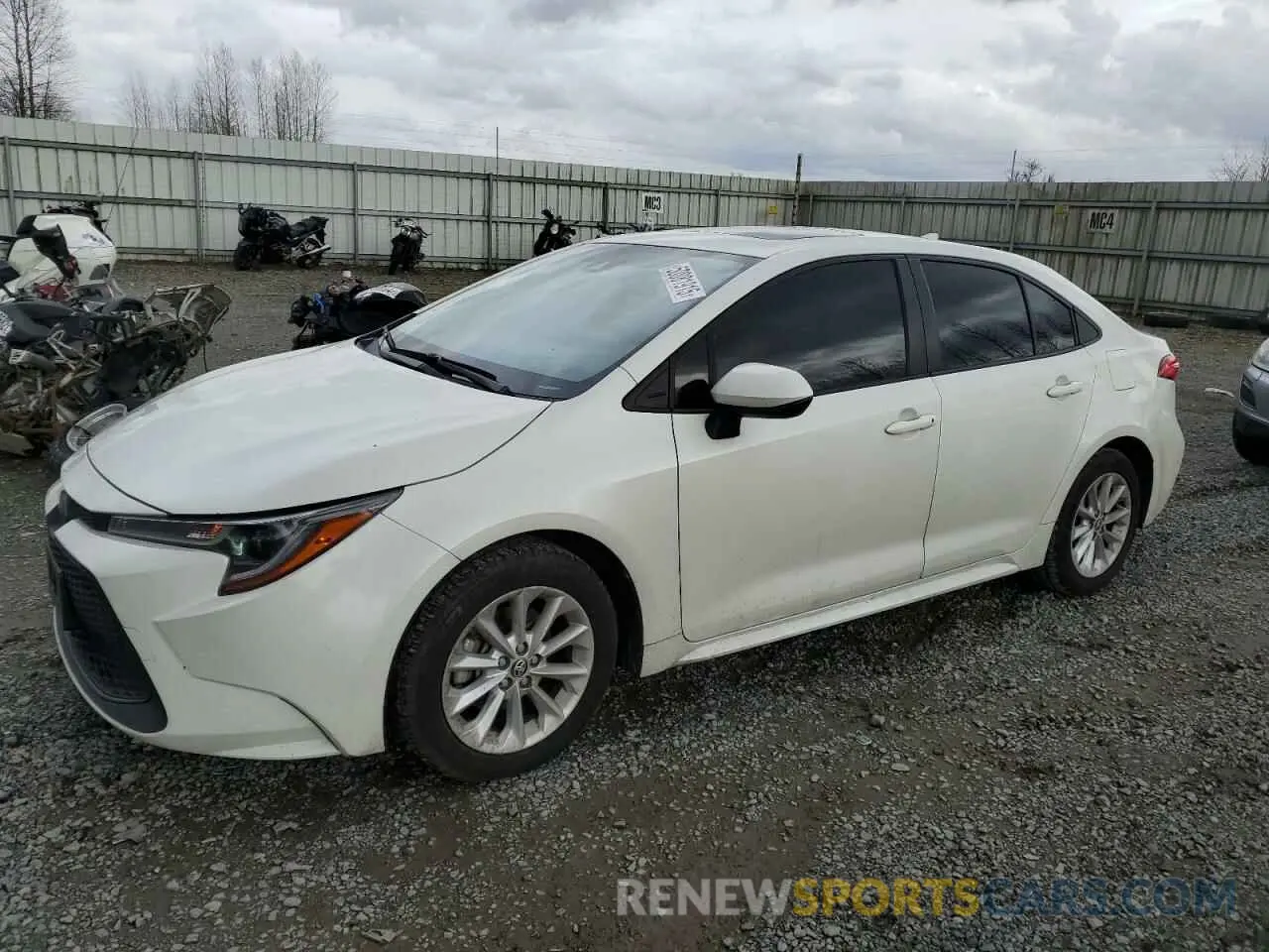 1 fotografías del automóvil dañado JTDHPRAE9LJ025152 TOYOTA COROLLA 2020