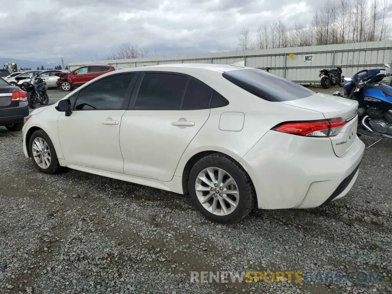2 fotografías del automóvil dañado JTDHPRAE9LJ025152 TOYOTA COROLLA 2020