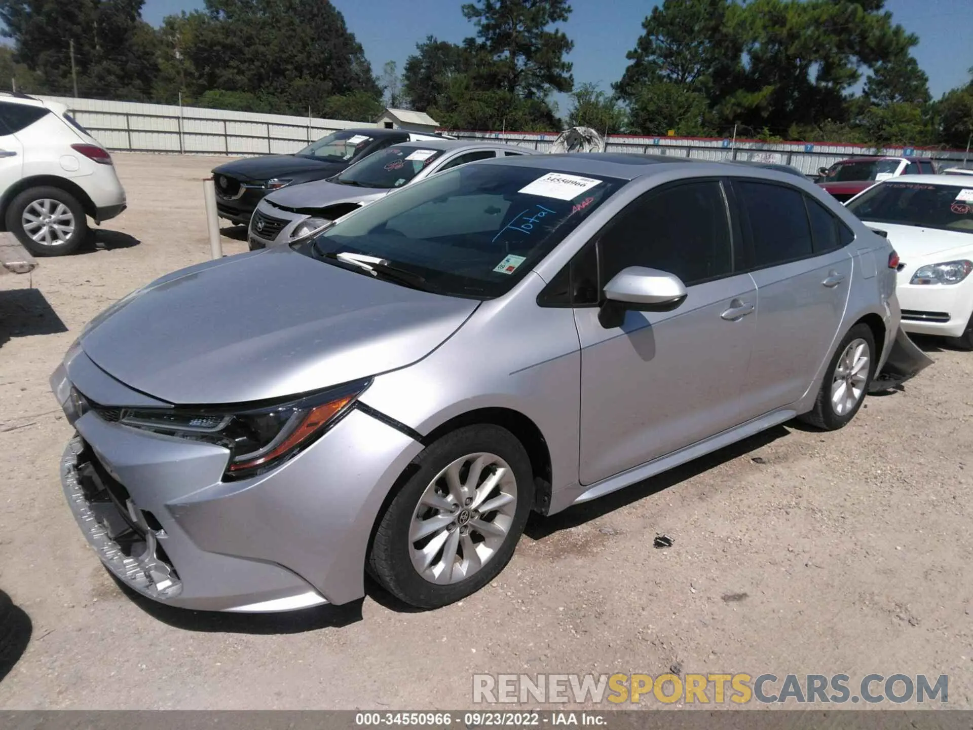 2 fotografías del automóvil dañado JTDHPRAEXLJ000549 TOYOTA COROLLA 2020