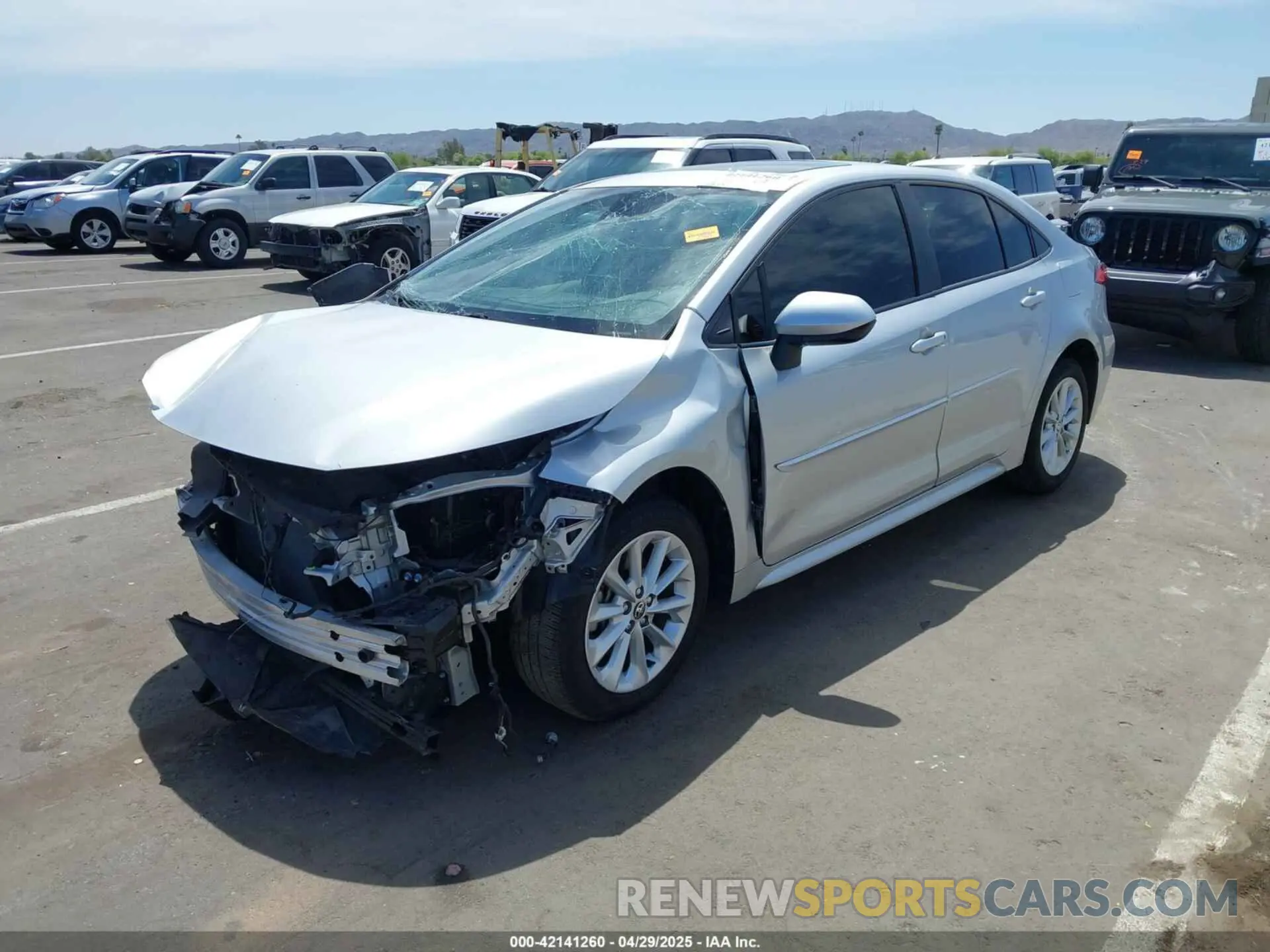 2 fotografías del automóvil dañado JTDHPRAEXLJ035706 TOYOTA COROLLA 2020