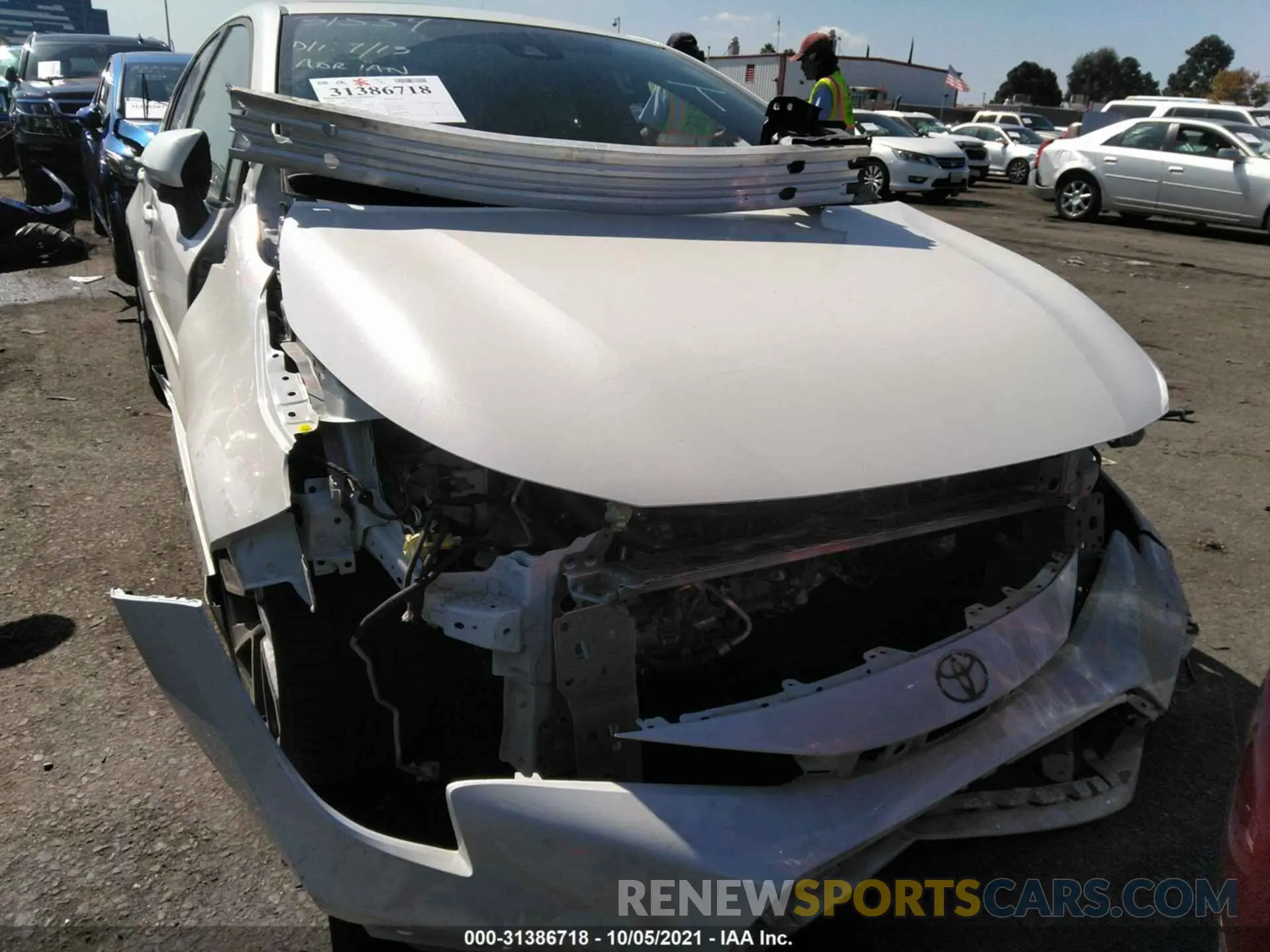 6 fotografías del automóvil dañado JTDM4RCE6LJ035321 TOYOTA COROLLA 2020