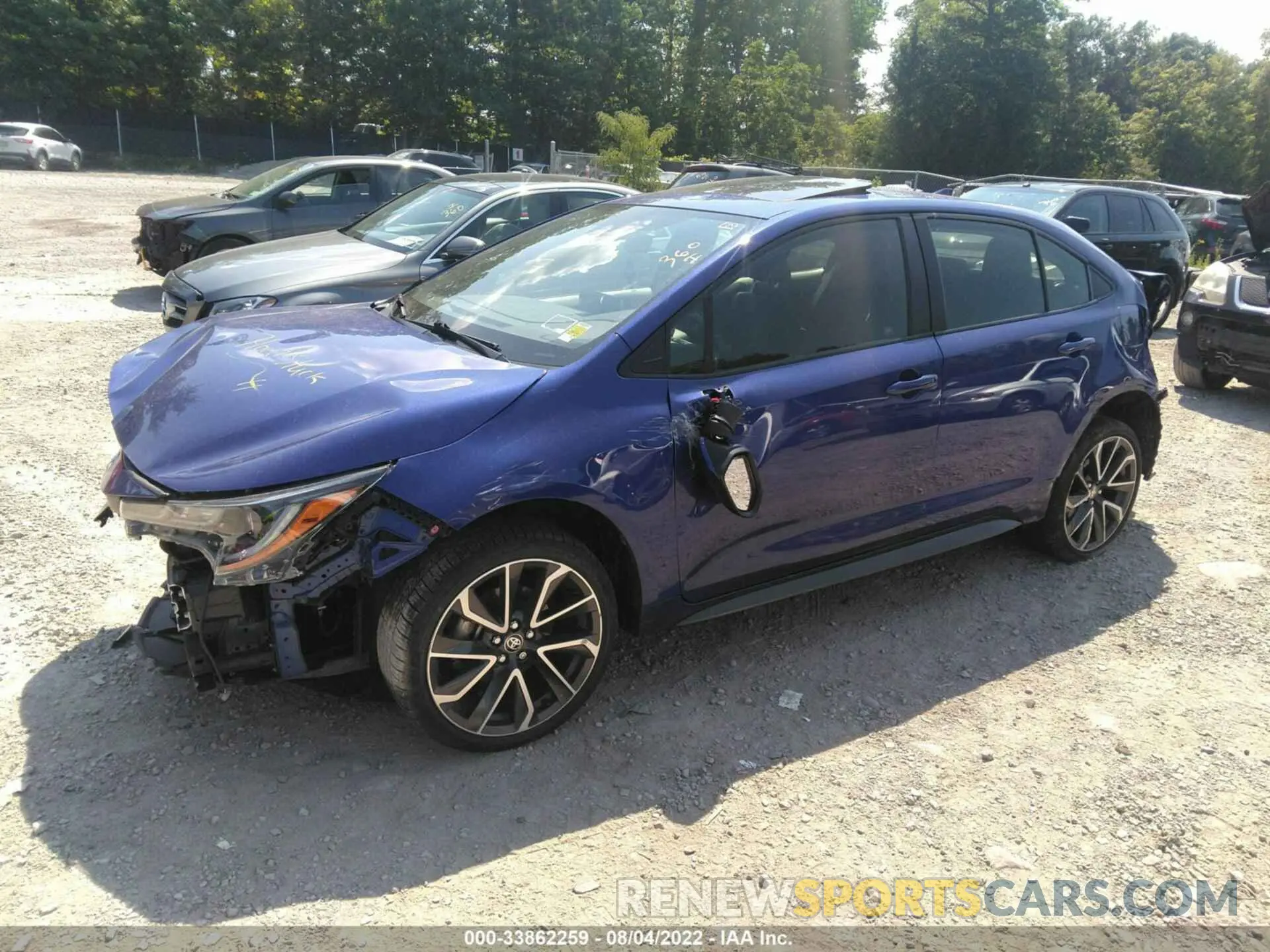 2 fotografías del automóvil dañado JTDM4RCEXLJ016867 TOYOTA COROLLA 2020