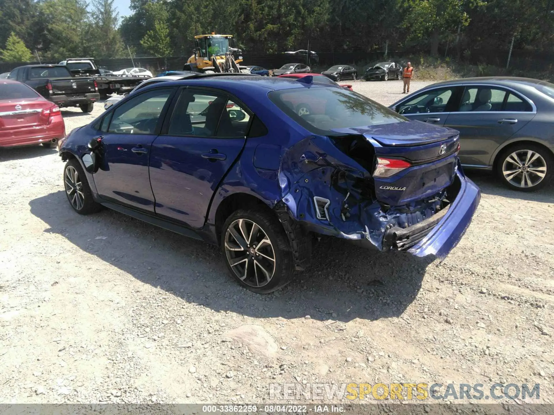 3 fotografías del automóvil dañado JTDM4RCEXLJ016867 TOYOTA COROLLA 2020