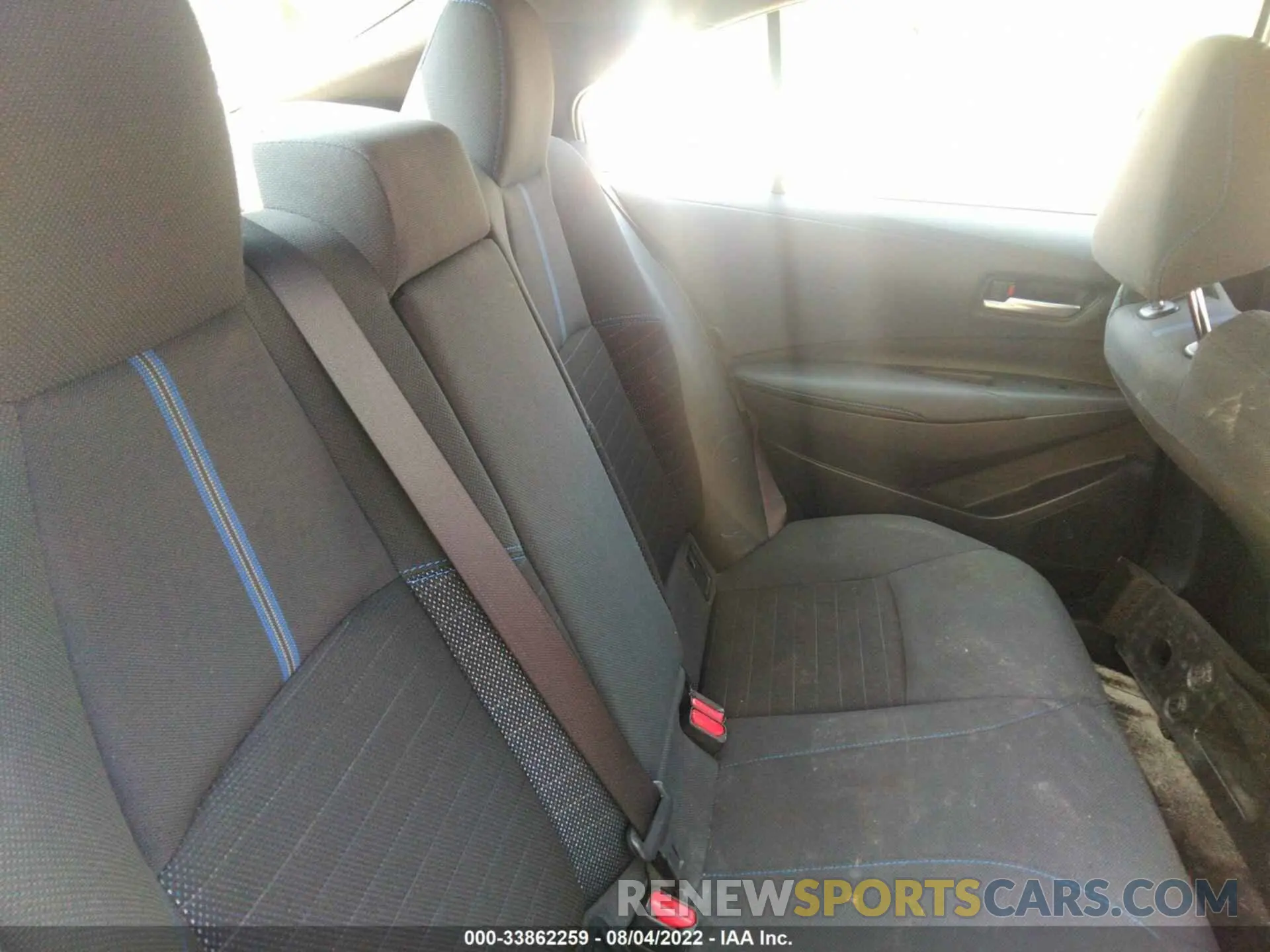 8 fotografías del automóvil dañado JTDM4RCEXLJ016867 TOYOTA COROLLA 2020