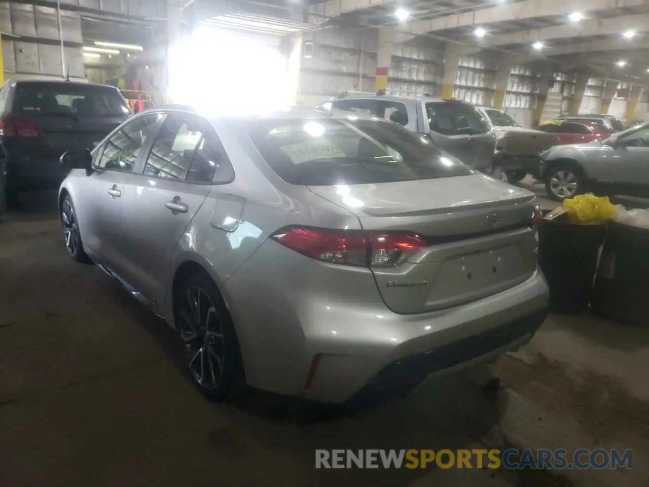 3 fotografías del automóvil dañado JTDP4RCE0LJ006880 TOYOTA COROLLA 2020