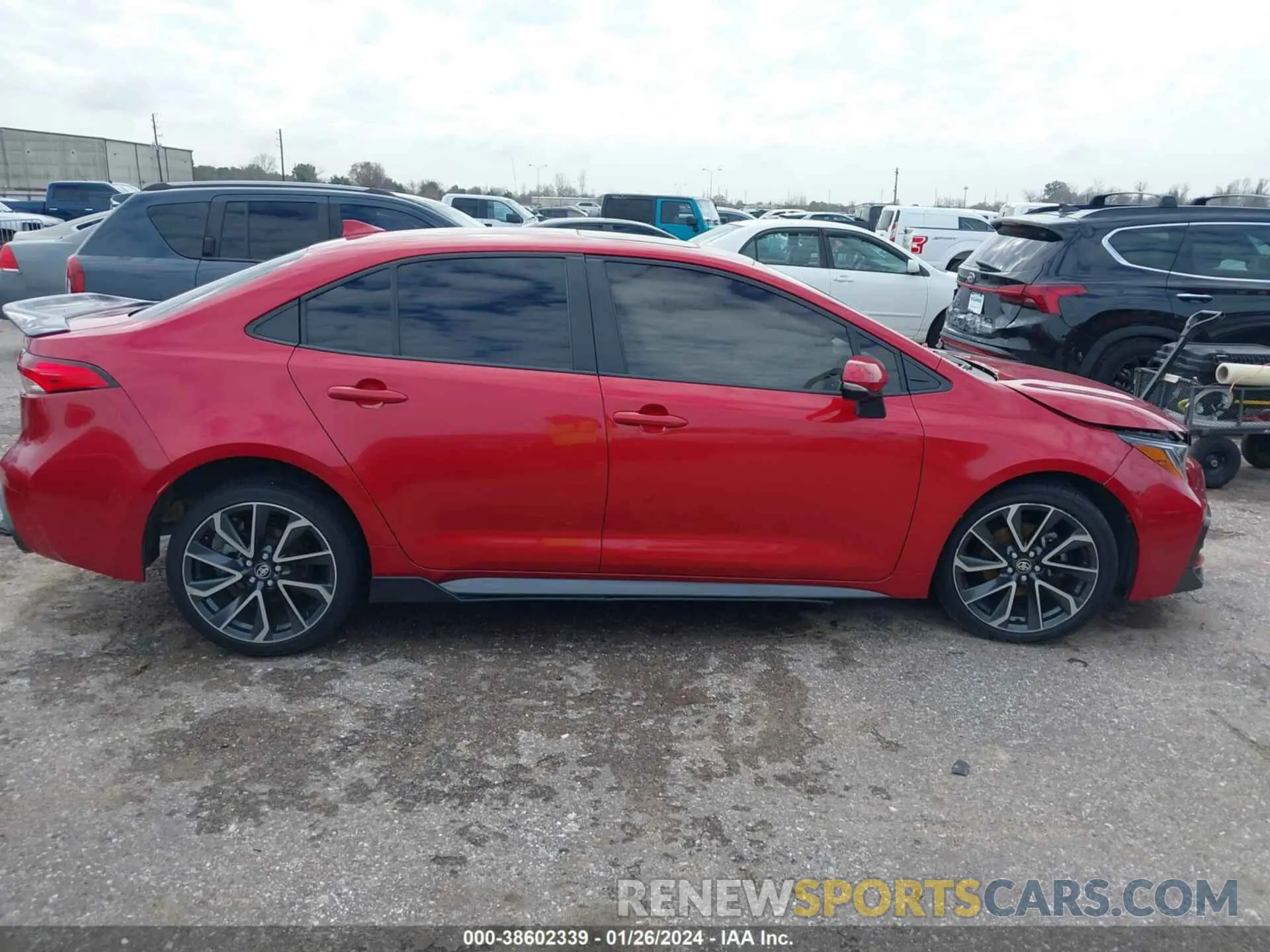 13 fotografías del automóvil dañado JTDP4RCE0LJ009987 TOYOTA COROLLA 2020