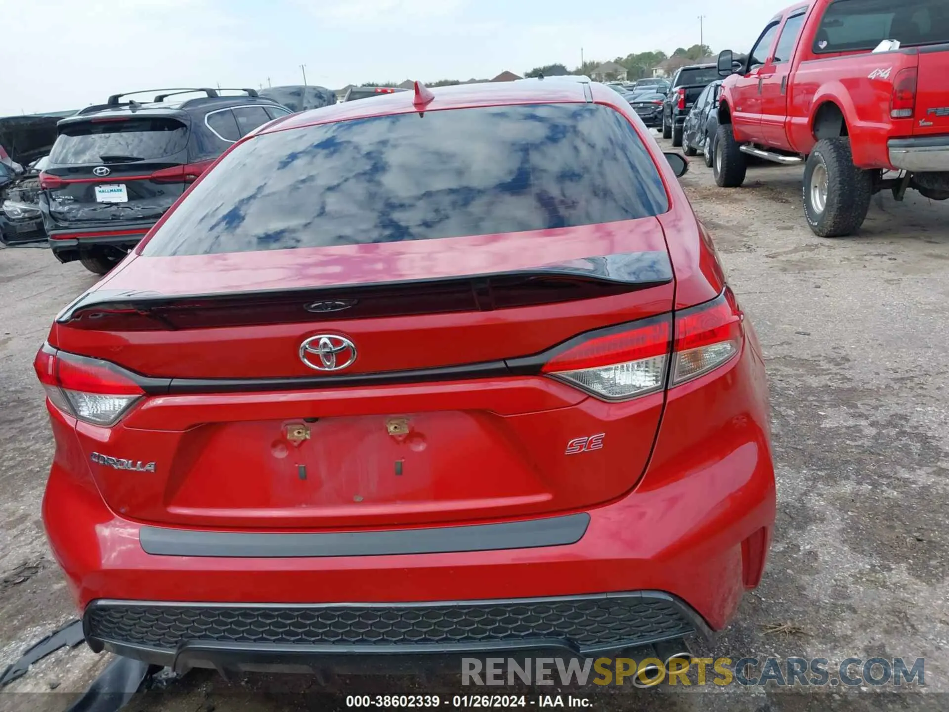 16 fotografías del automóvil dañado JTDP4RCE0LJ009987 TOYOTA COROLLA 2020