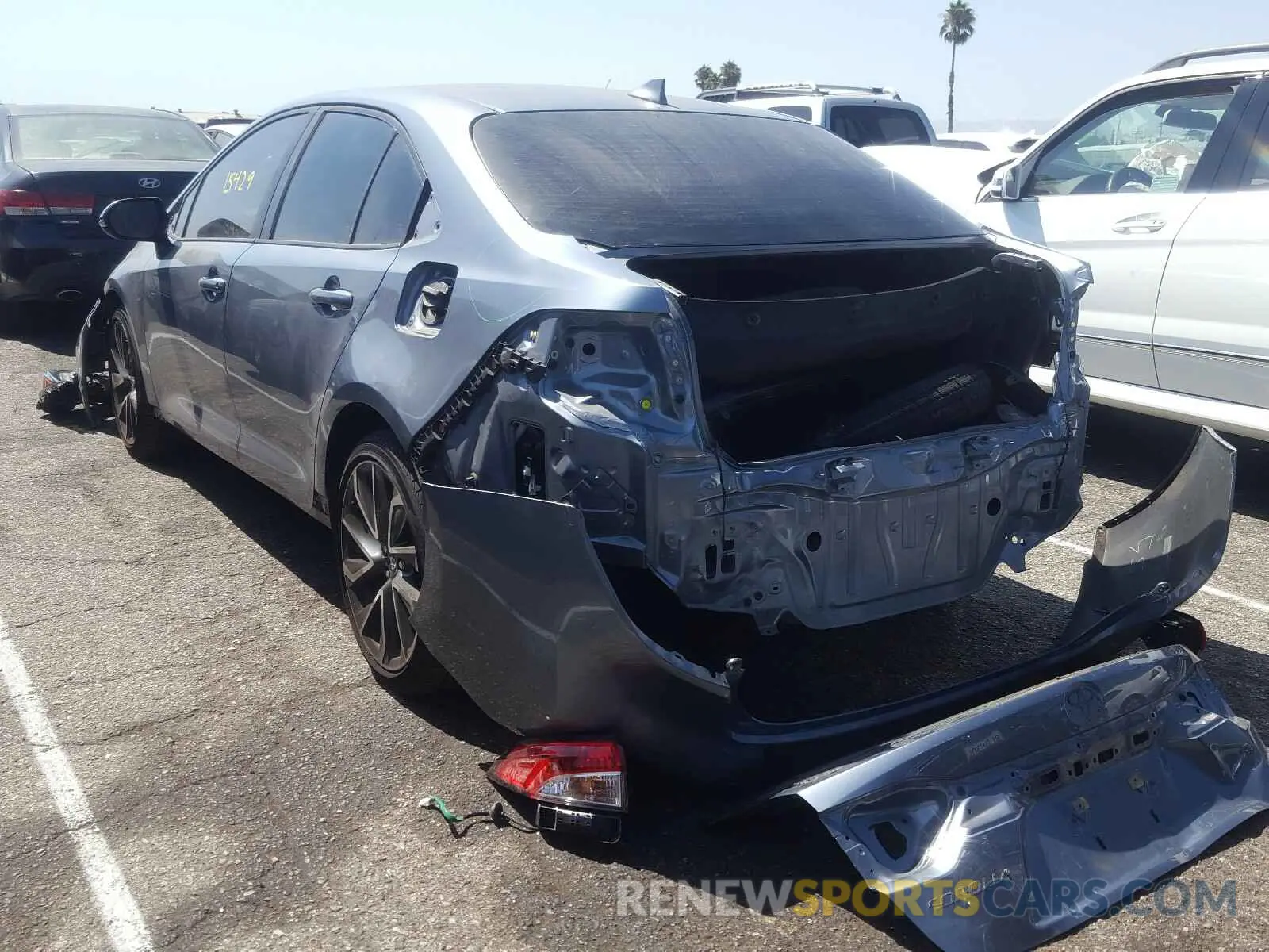 3 fotografías del automóvil dañado JTDP4RCE0LJ011397 TOYOTA COROLLA 2020