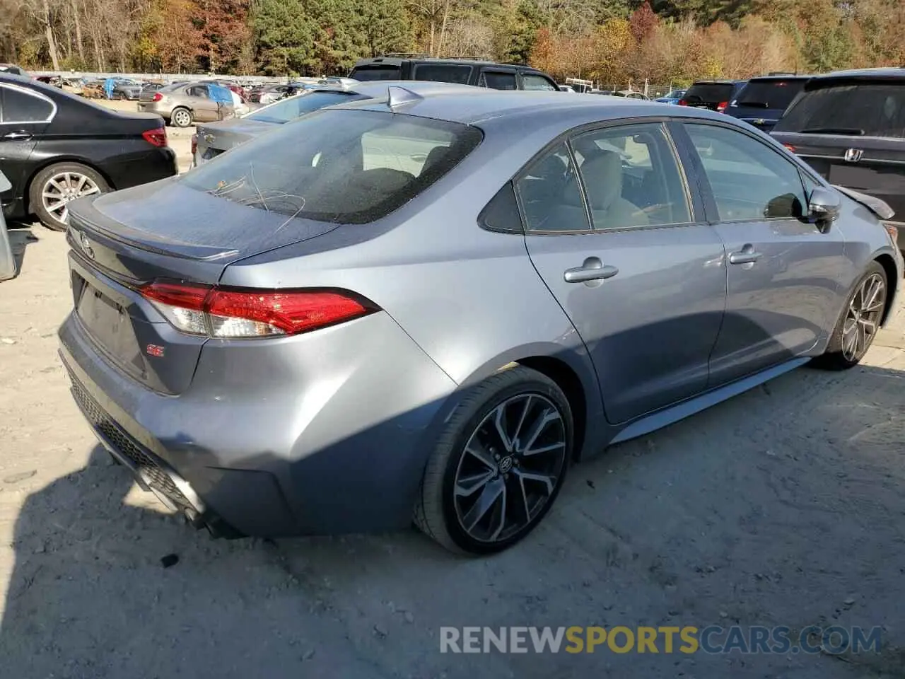 3 fotografías del automóvil dañado JTDP4RCE0LJ037577 TOYOTA COROLLA 2020