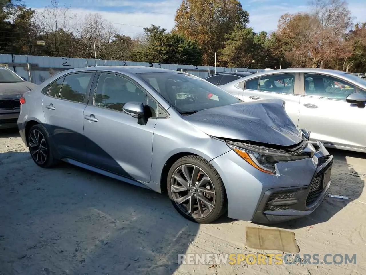 4 fotografías del automóvil dañado JTDP4RCE0LJ037577 TOYOTA COROLLA 2020
