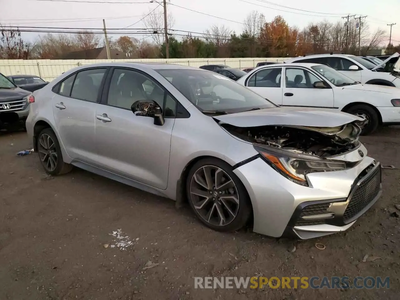 4 fotografías del automóvil dañado JTDP4RCE0LJ039281 TOYOTA COROLLA 2020
