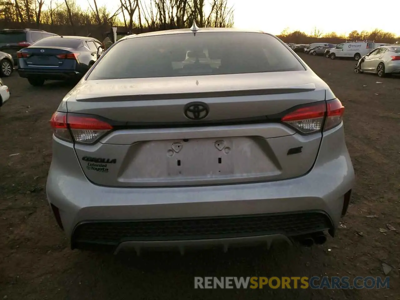 6 fotografías del automóvil dañado JTDP4RCE0LJ039281 TOYOTA COROLLA 2020