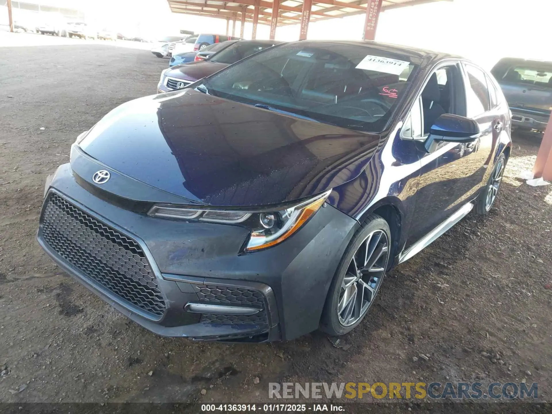 2 fotografías del automóvil dañado JTDP4RCE2LJ018609 TOYOTA COROLLA 2020